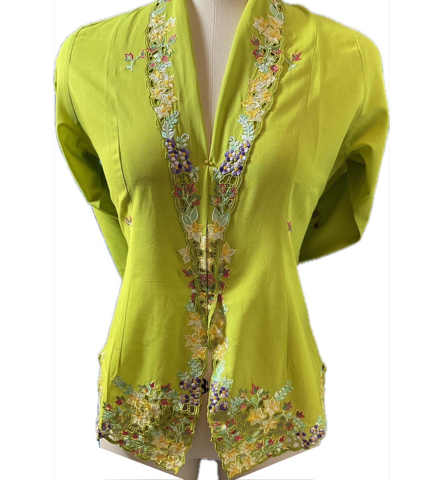 Premium Peranakan Top PPT-S-GREEN-B6006