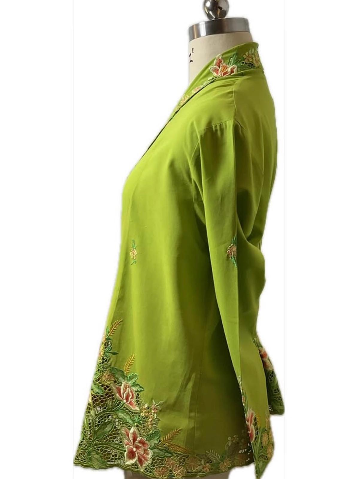 Premium Peranakan Top PPT-S-GREEN-B6014
