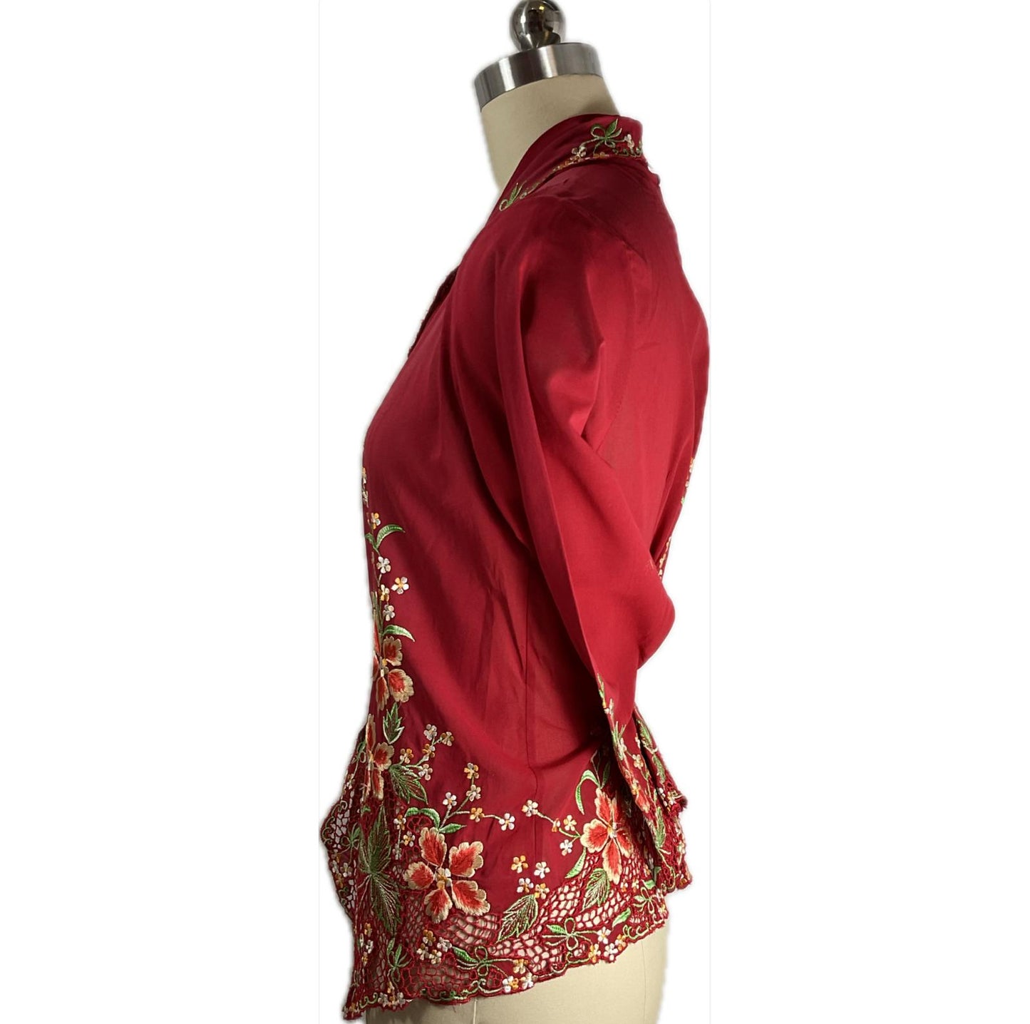 Premium Peranakan Top PPT-M-RED-B66011
