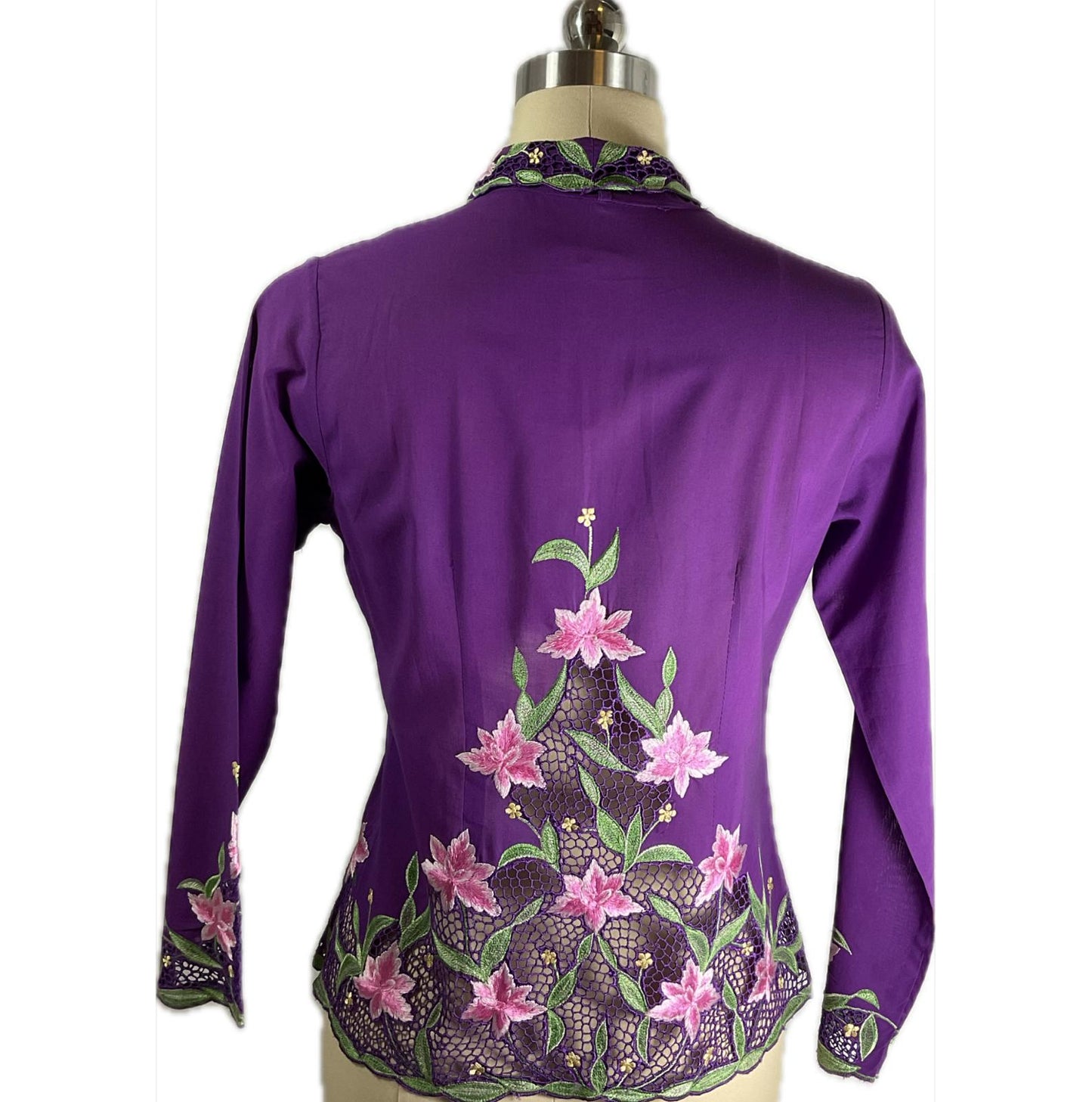 Premium Peranakan Top PPT-M-PURPLE-B66013