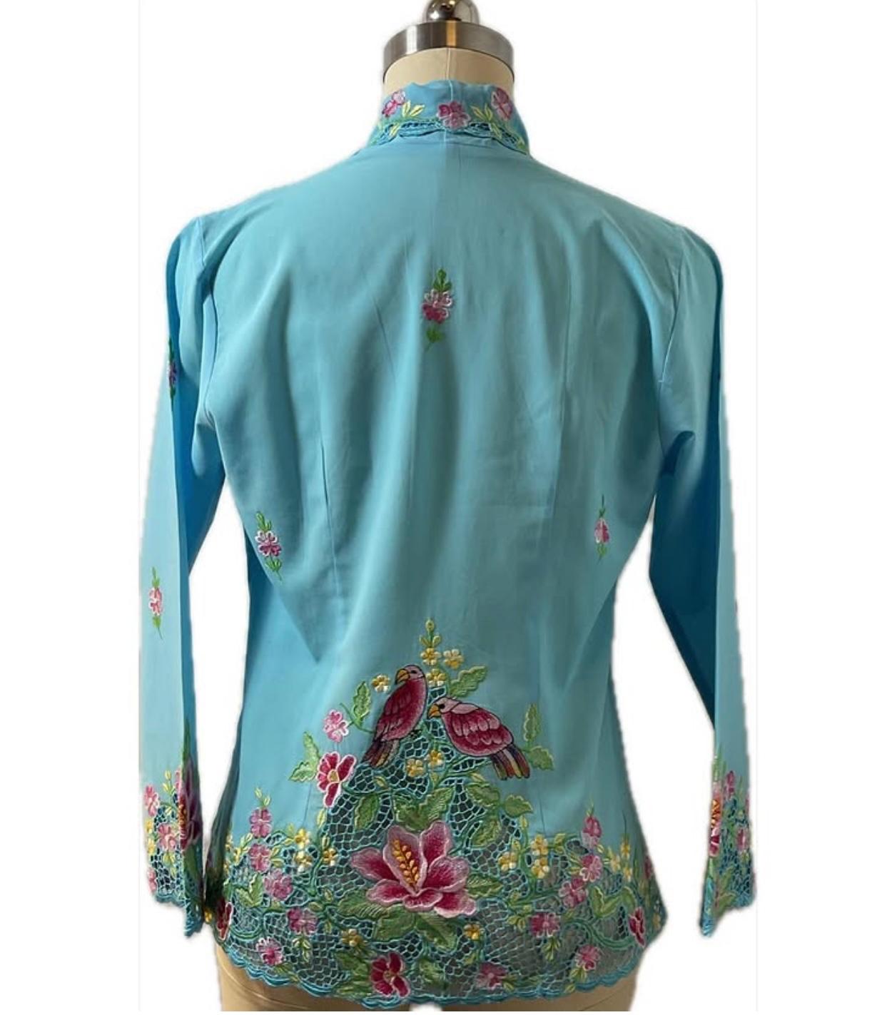 Premium Peranakan Top PPT-XL-BLUE-B6666003
