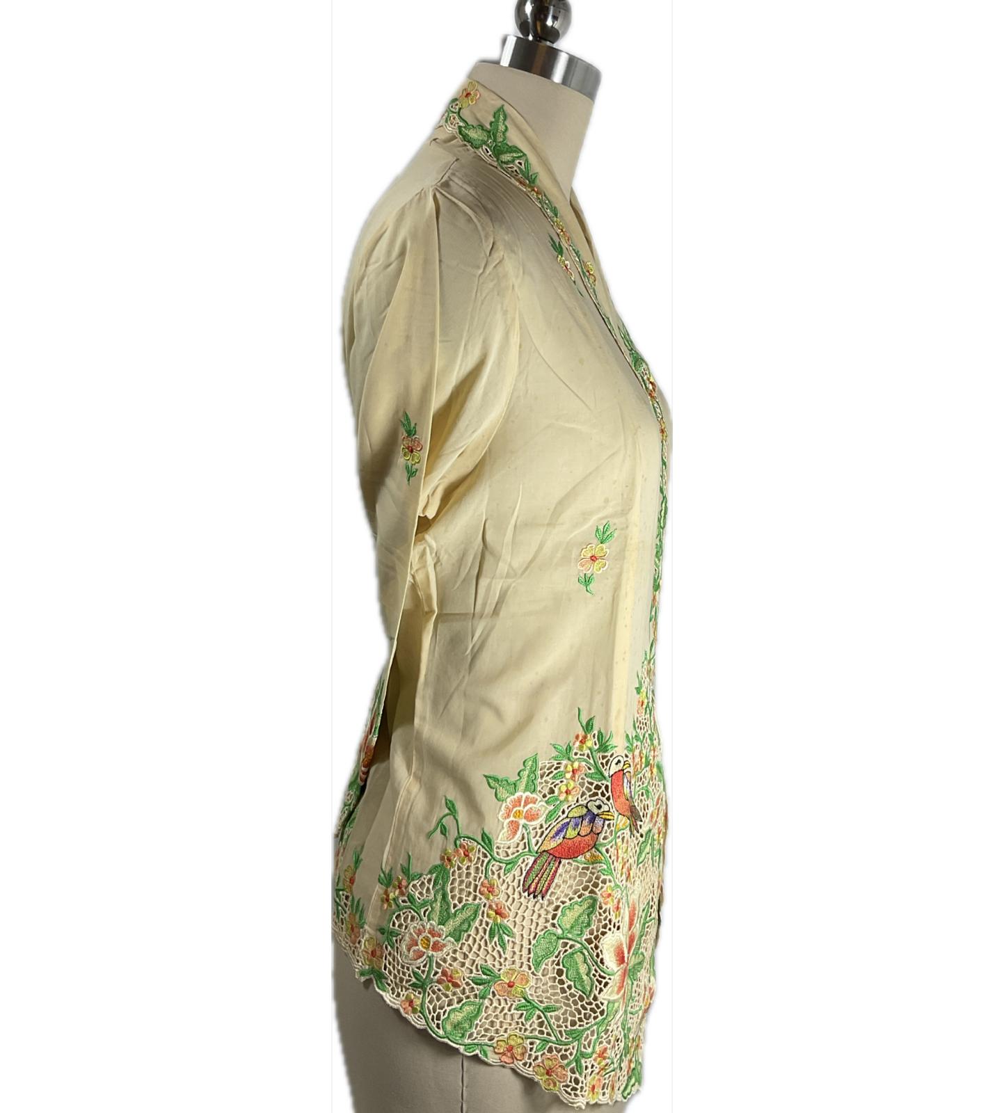 Premium Peranakan Top PPT-XL-YELLOW-B6666025