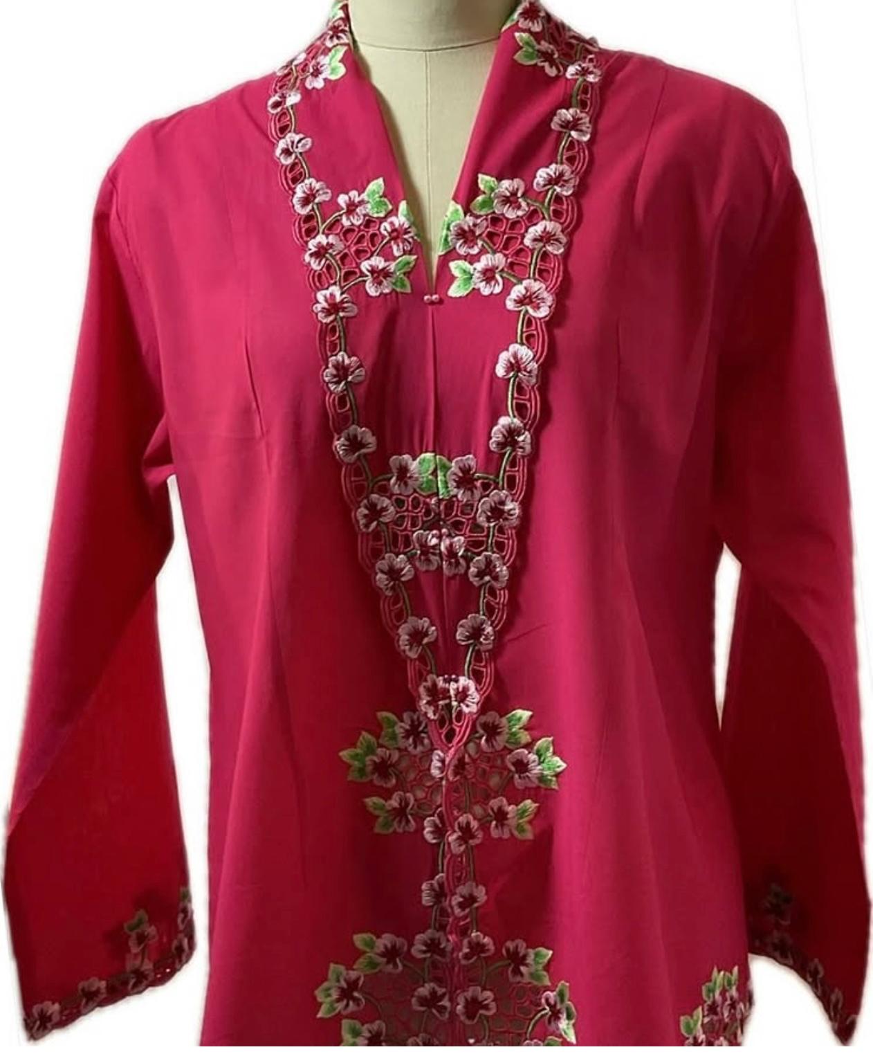 Premium Peranakan Top PPT-2XL-PINK-B66666004