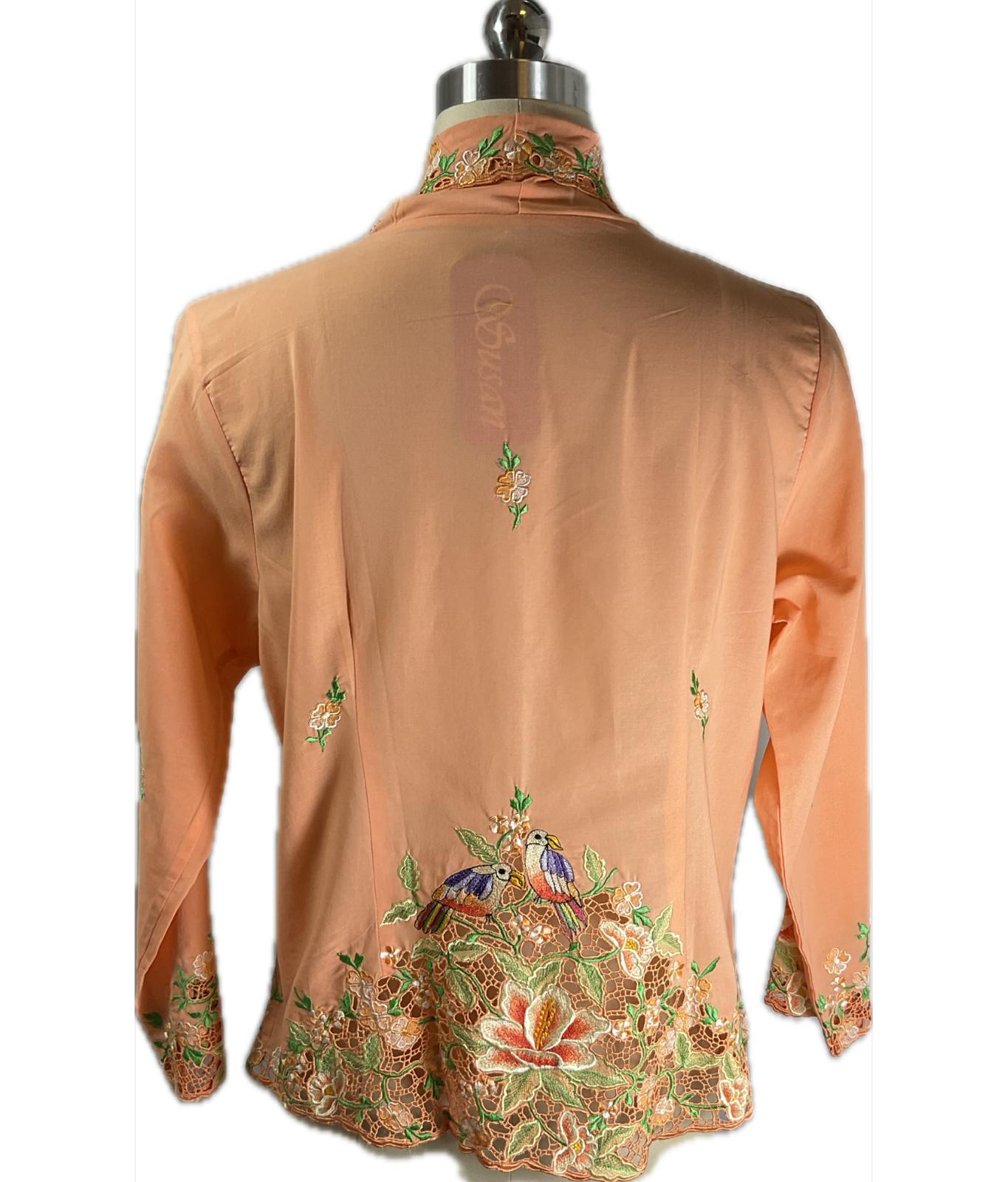 Premium Peranakan Top PPT-XL-ORANGE-B6666030