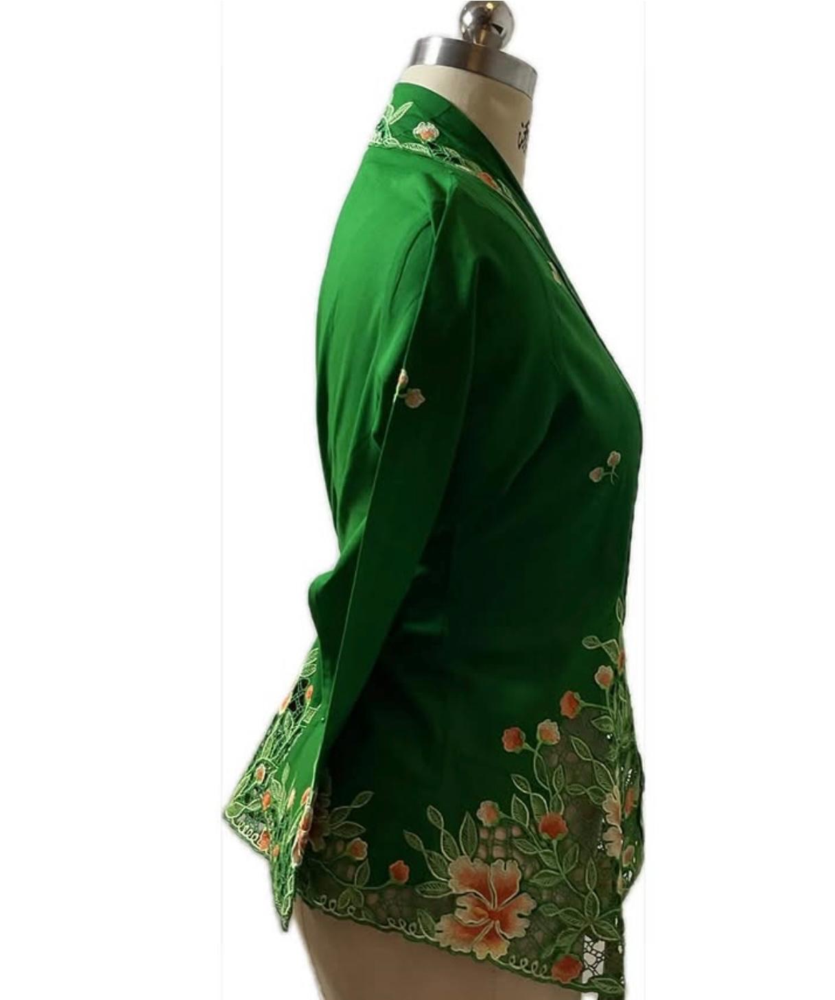 Premium Peranakan Top PPT-M-GREEN-B66018