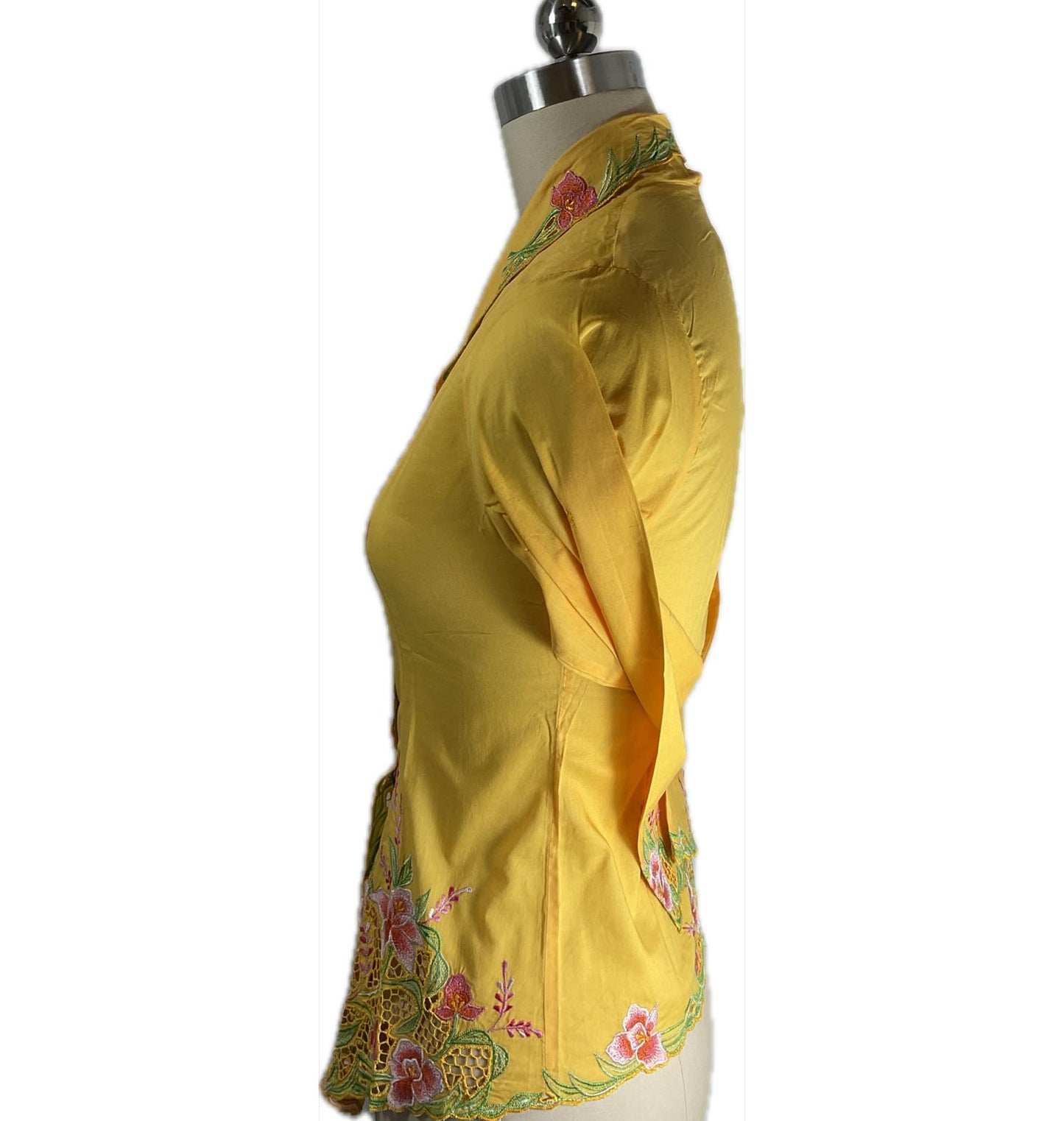 Standard Peranakan Top SPT-S-YELLOW-A6005