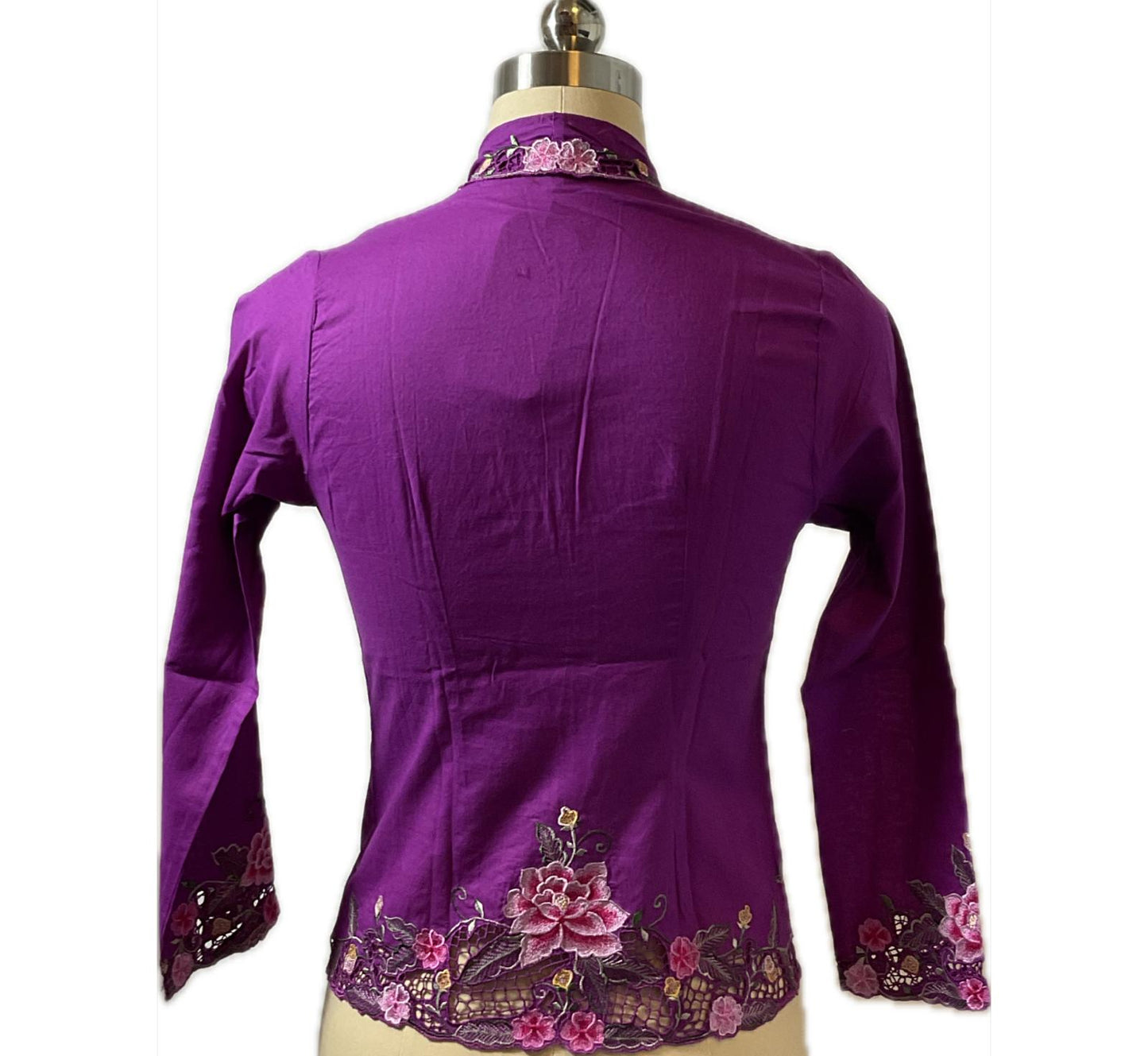 Standard Peranakan Top SPT-S-PURPLE-A6001