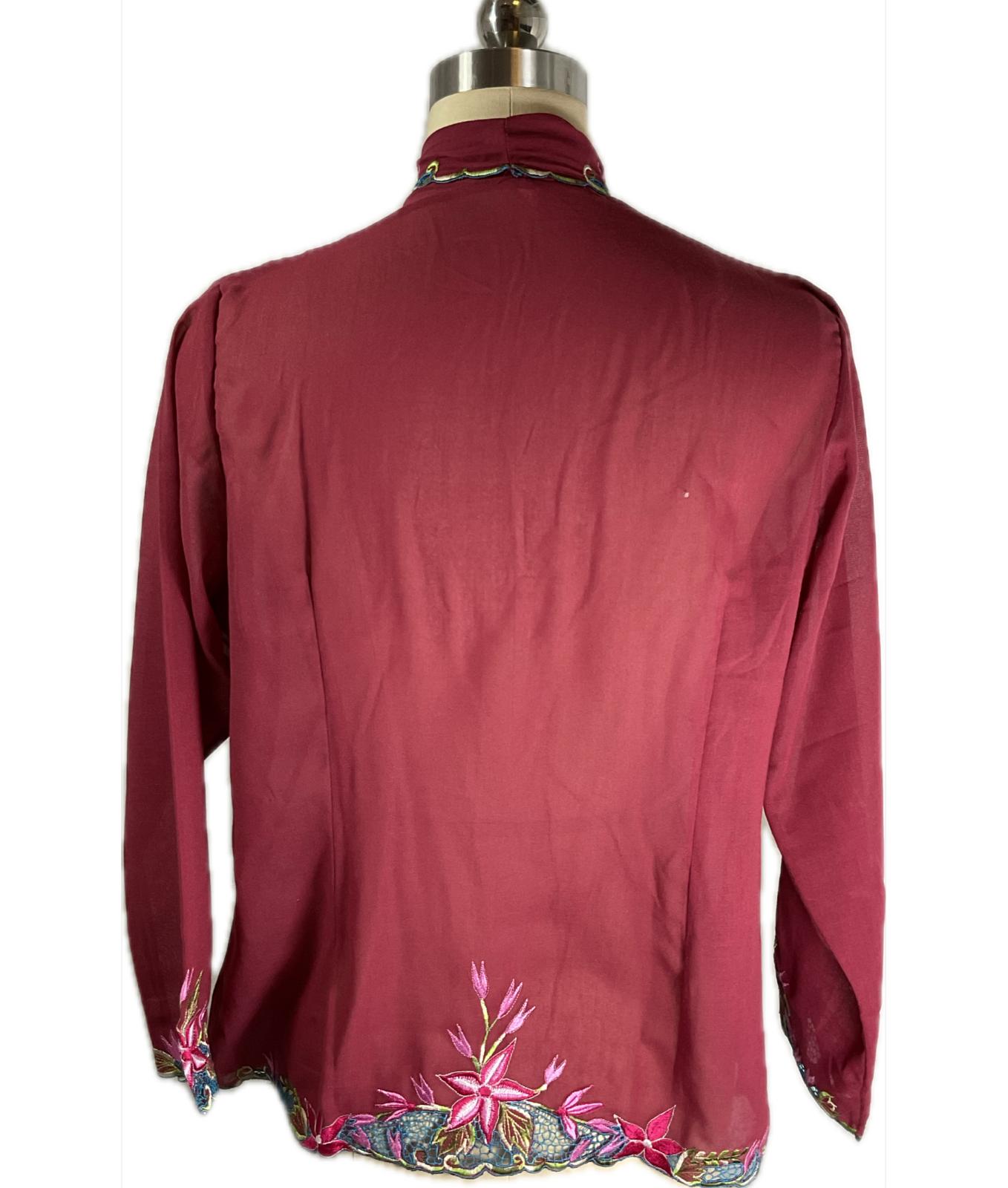 Standard Peranakan Top SPT-XL-RED-A6666006