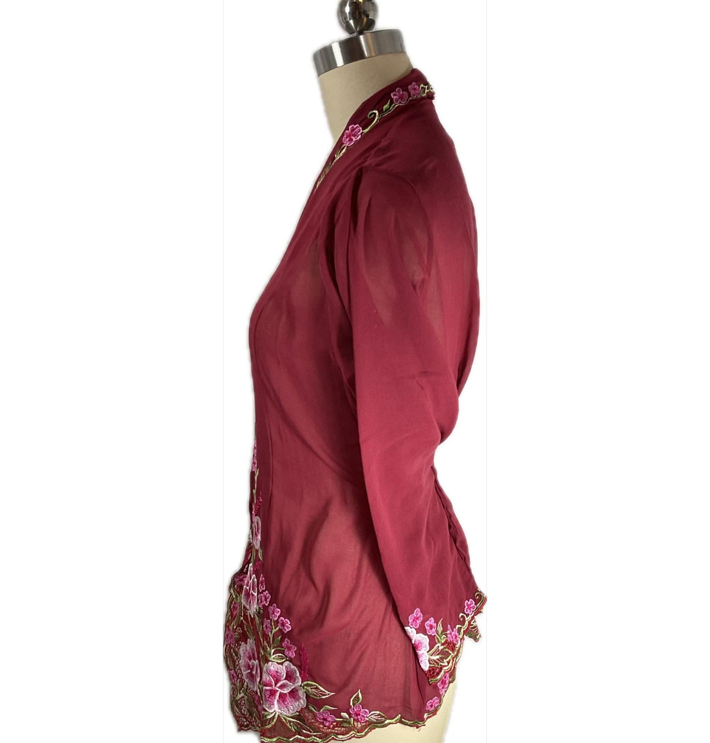 Standard Peranakan Top SPT-XXL-MAROON-A66666010