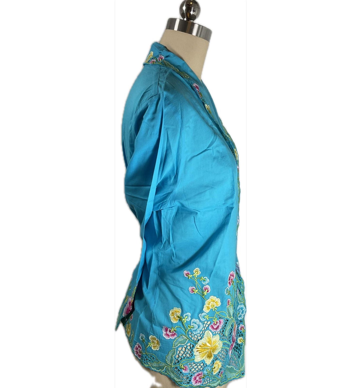 Standard Peranakan Top SPT-XXL-BLUE-A66666003