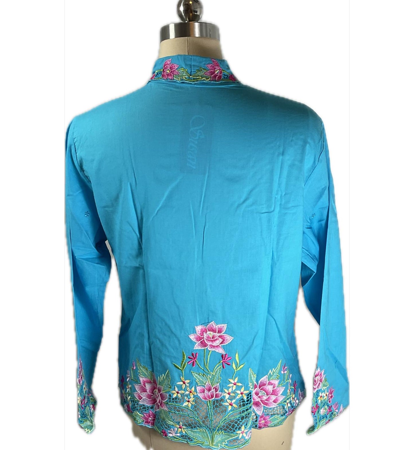 Standard Peranakan Top SPT-XXL-BLUE-A66666007