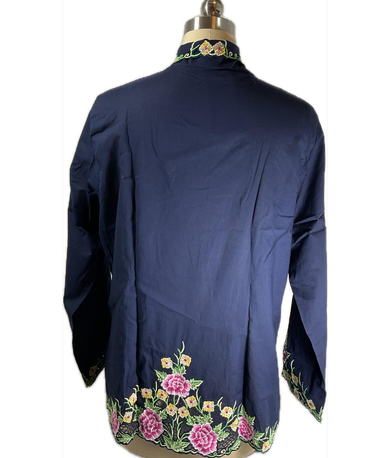 Standard Peranakan Top SPT-5XL-BLUE-A66666666003