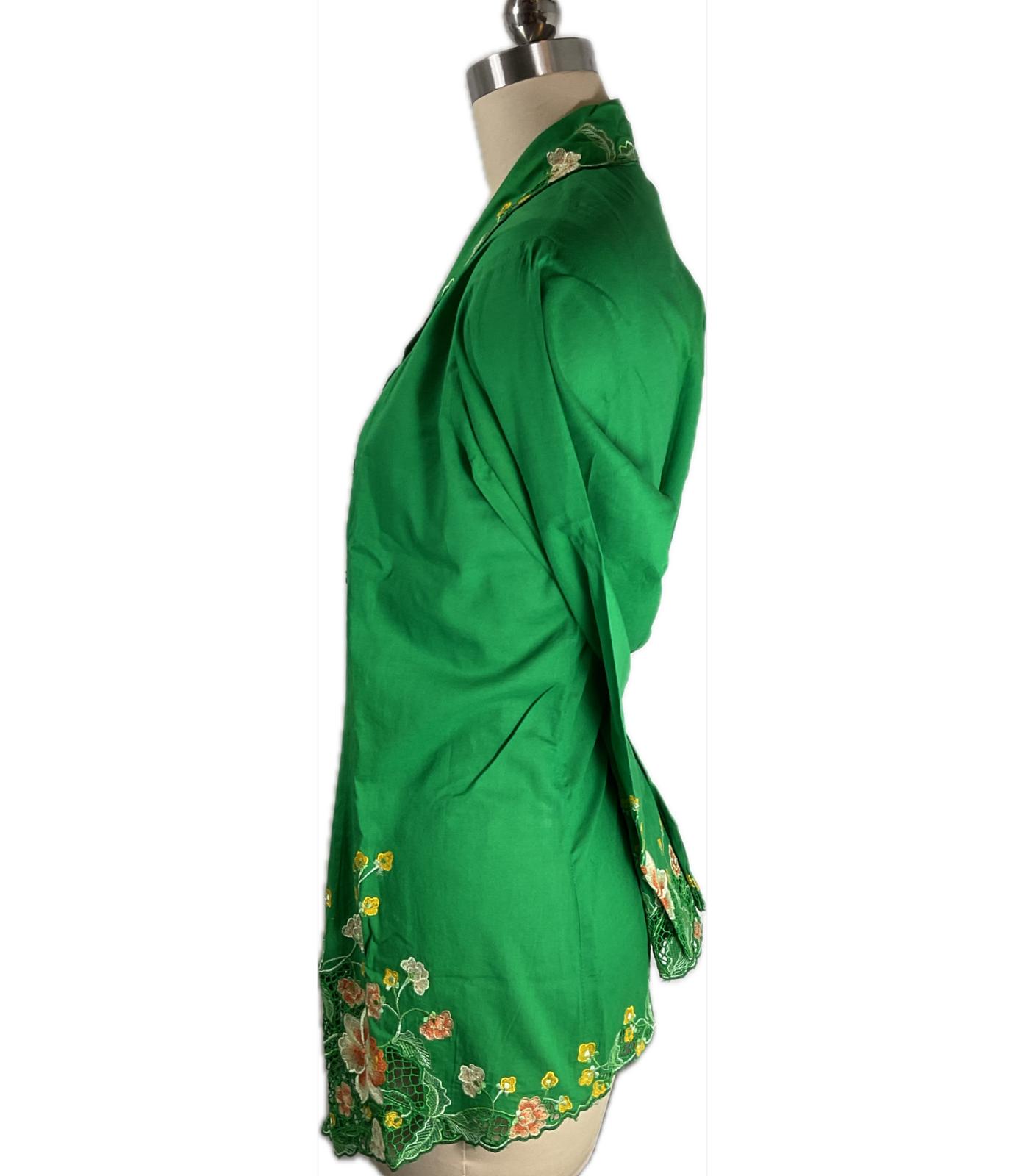 Standard Peranakan Top SPT-5XL-GREEN-A66666666004