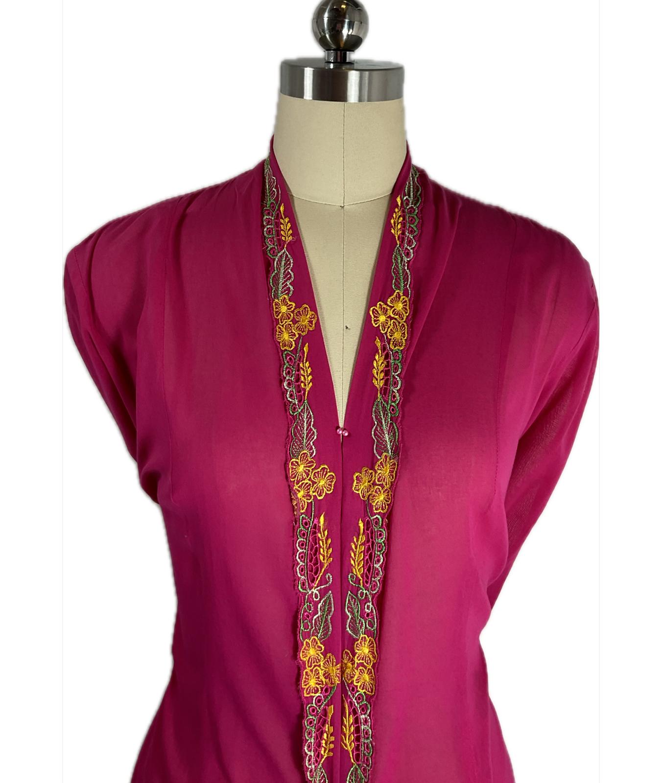 Standard Peranakan Top SPT-4XL-PINK-A6666666002