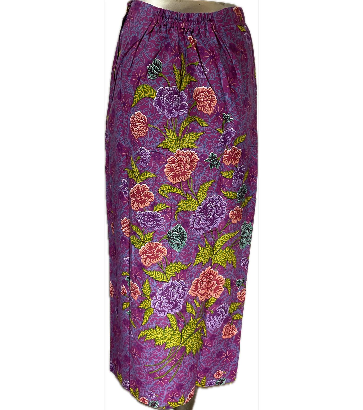 Ladies Batik Sarong LBS-S-PURPLE-3002