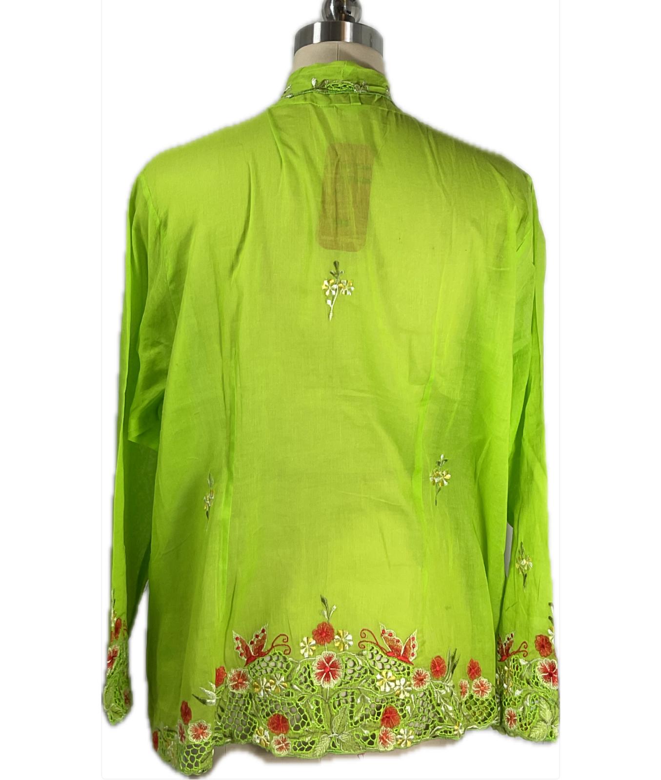 Standard Peranakan Top SPT-5XL-GREEN-A66666666006