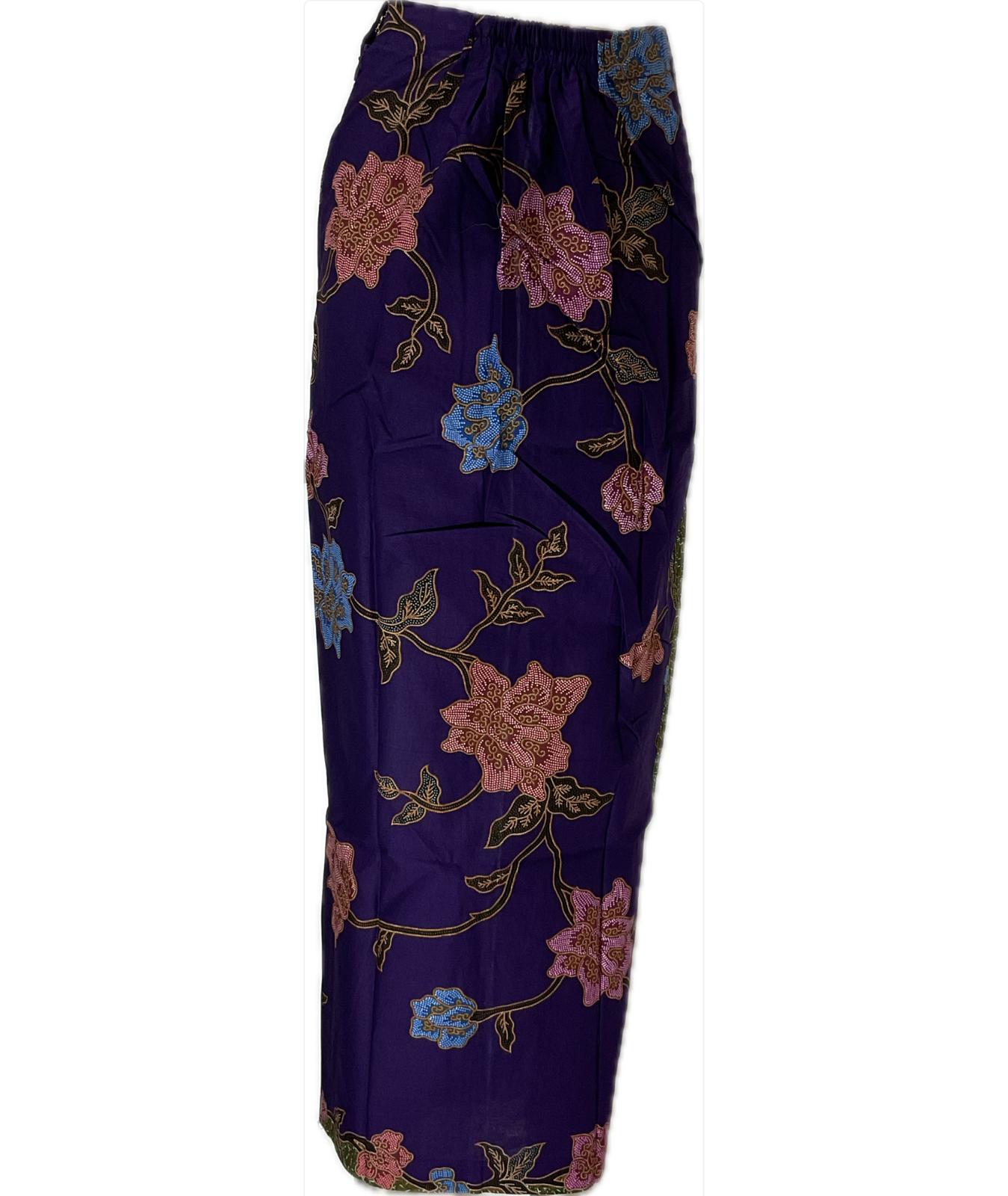 Ladies Batik Sarong LBS-S-PURPLE-3017