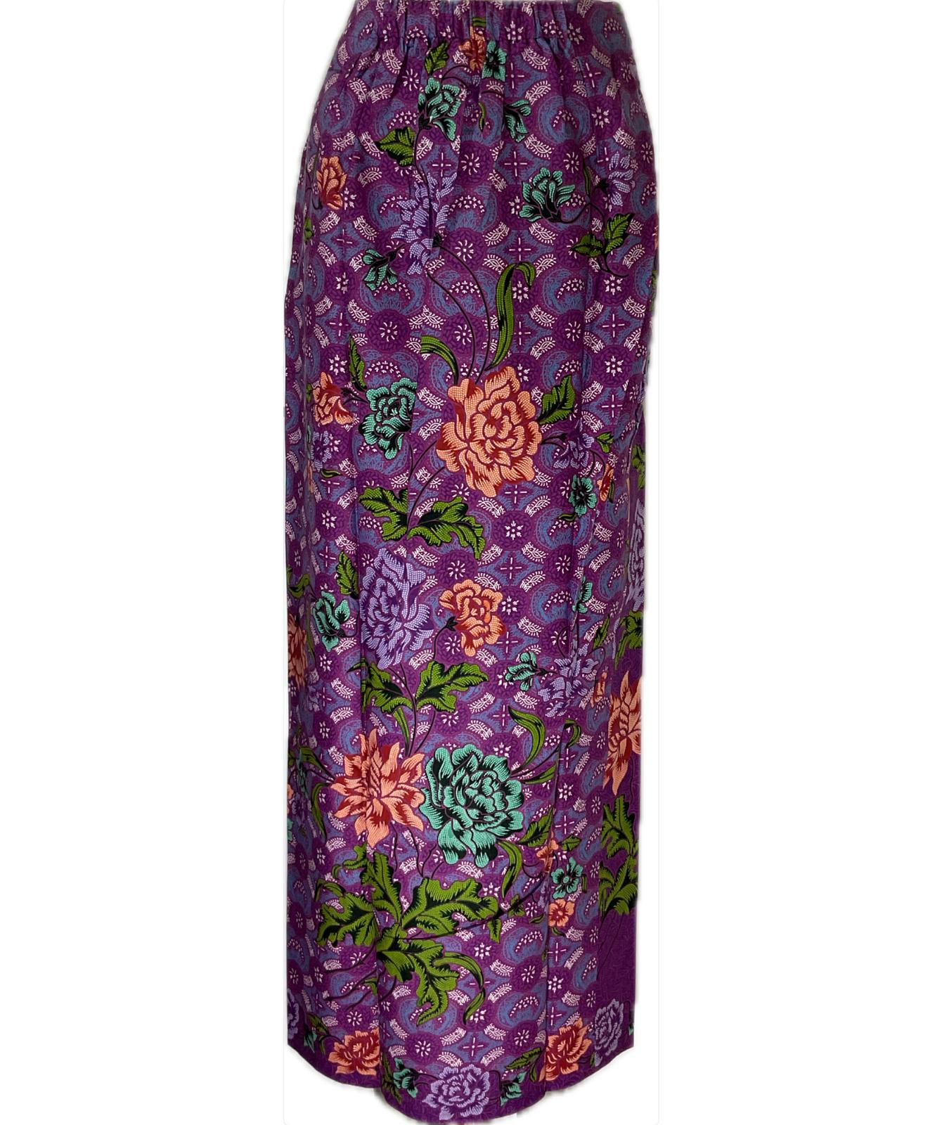 Ladies Batik Sarong LBS-S-PURPLE-3026