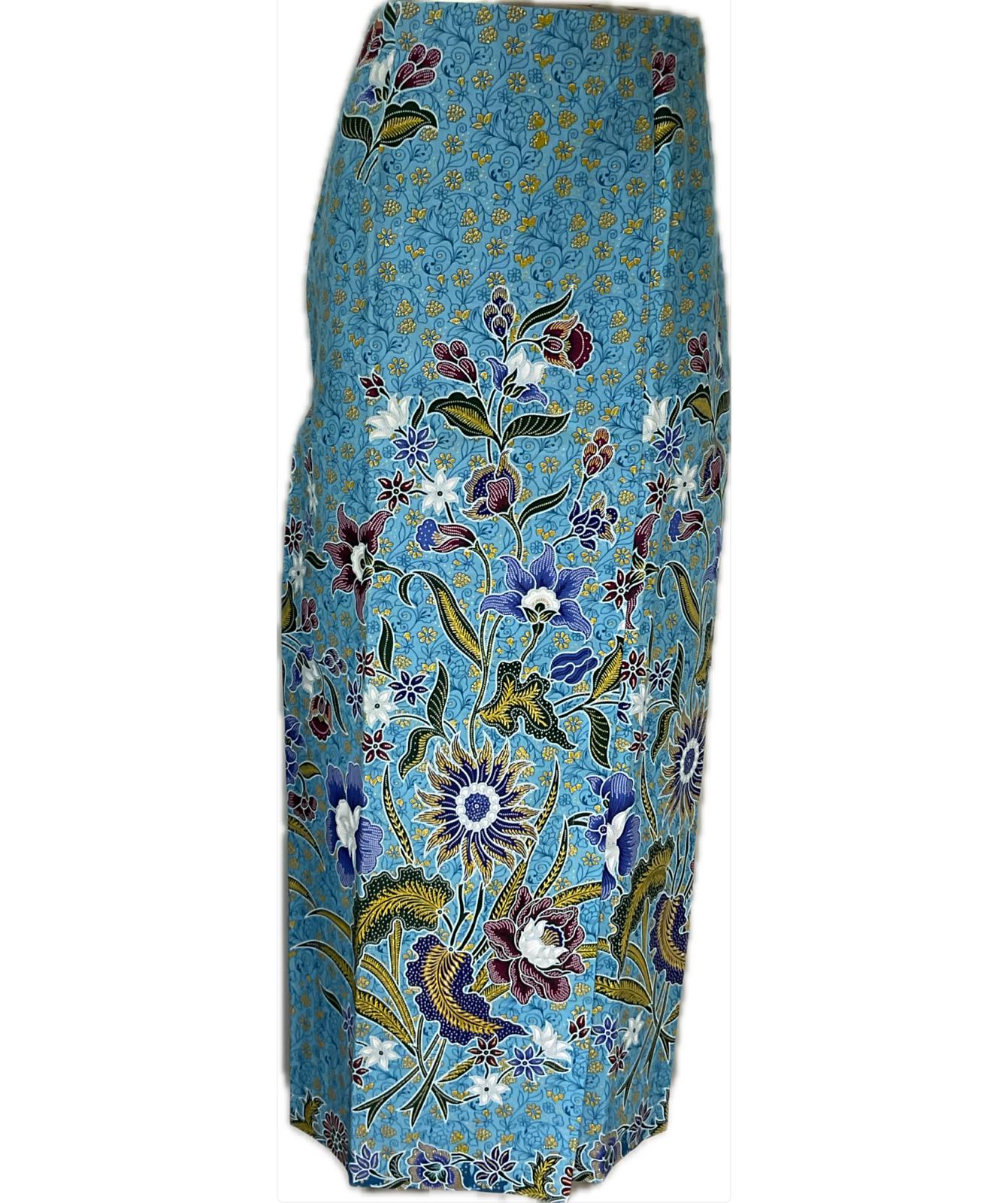 Ladies Batik Sarong LBS-S-BLUE-3033