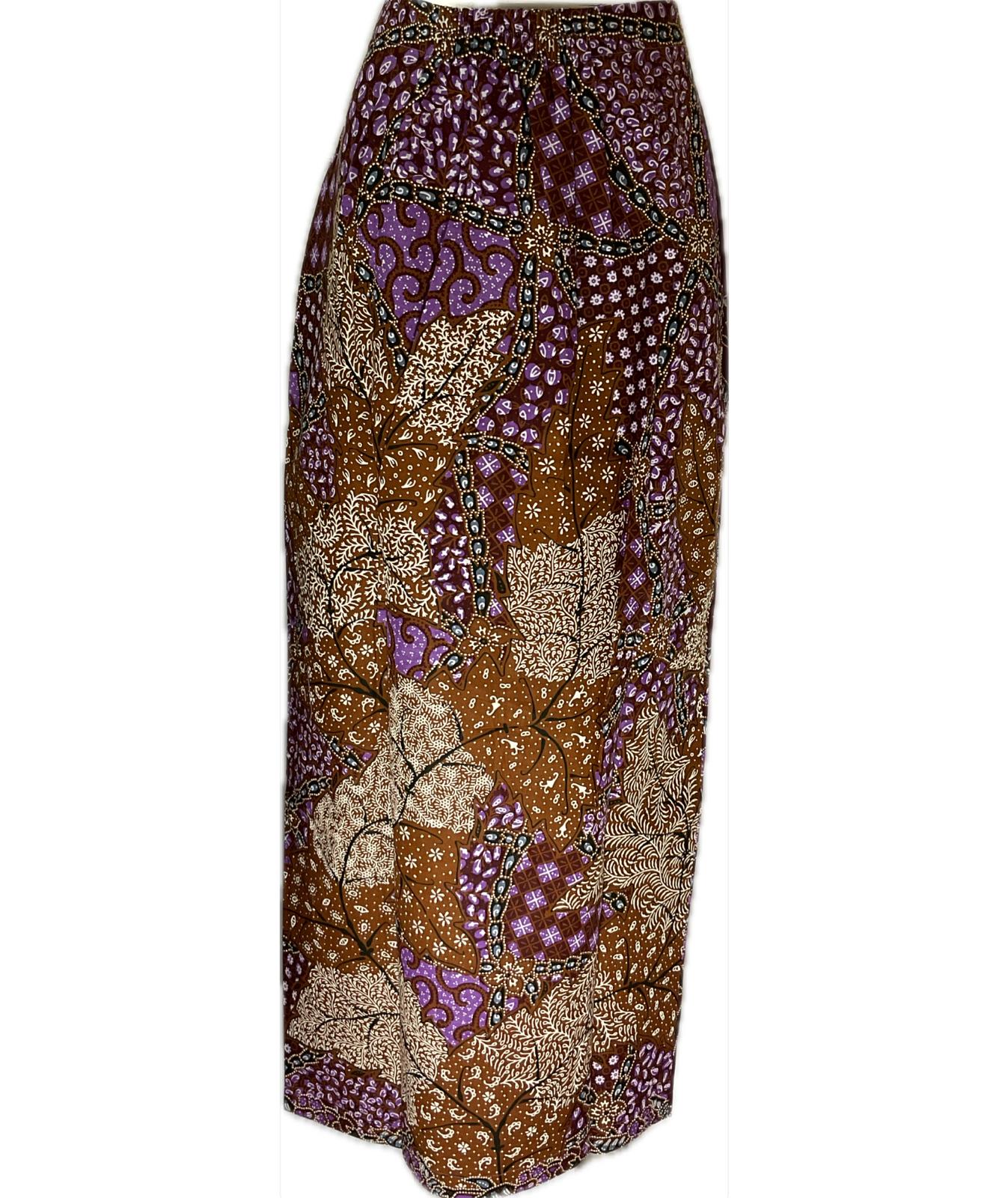 Ladies Batik Sarong LBS-L-BROWN-333002