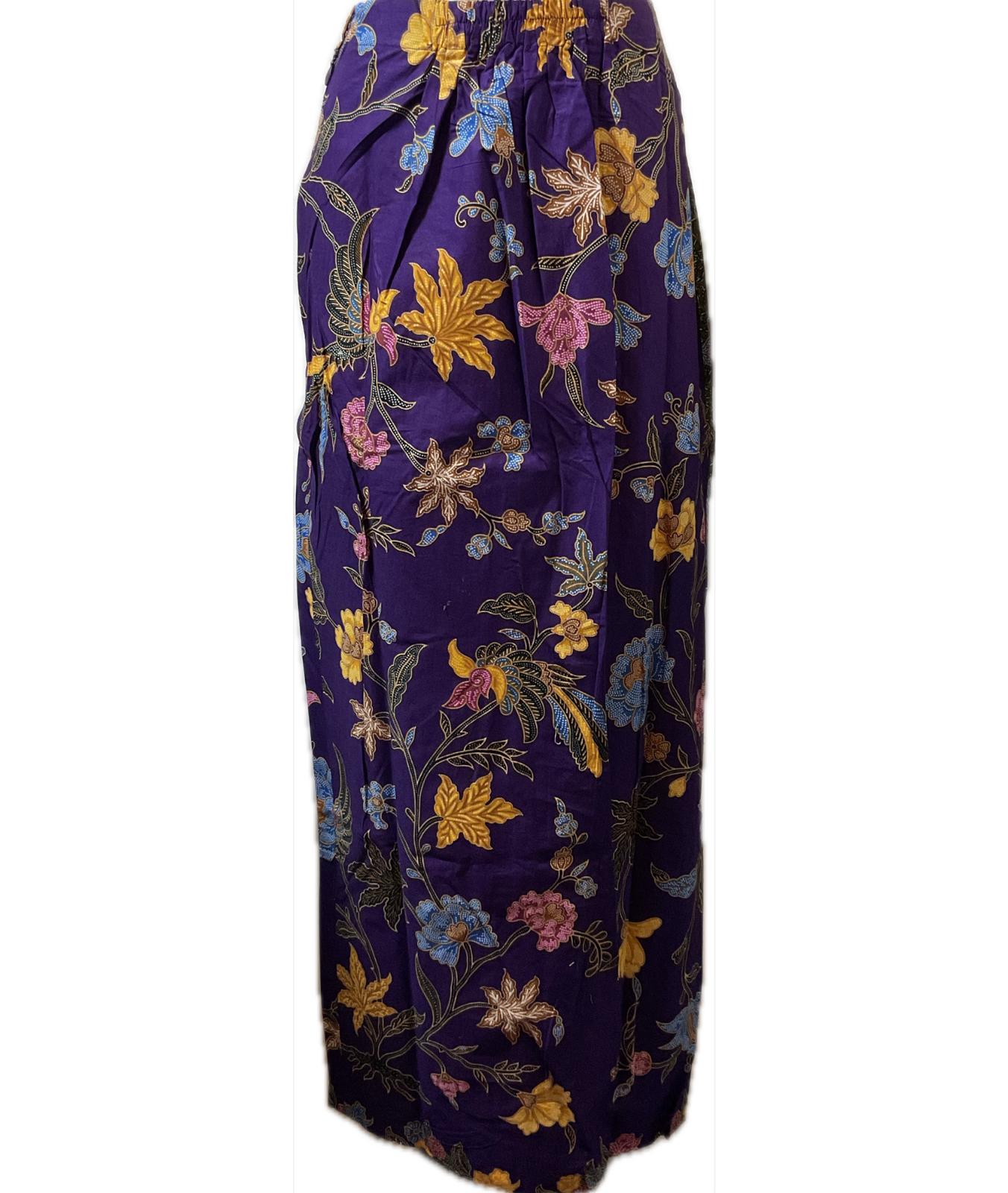 Ladies Batik Sarong LBS-L-PURPLE-333004