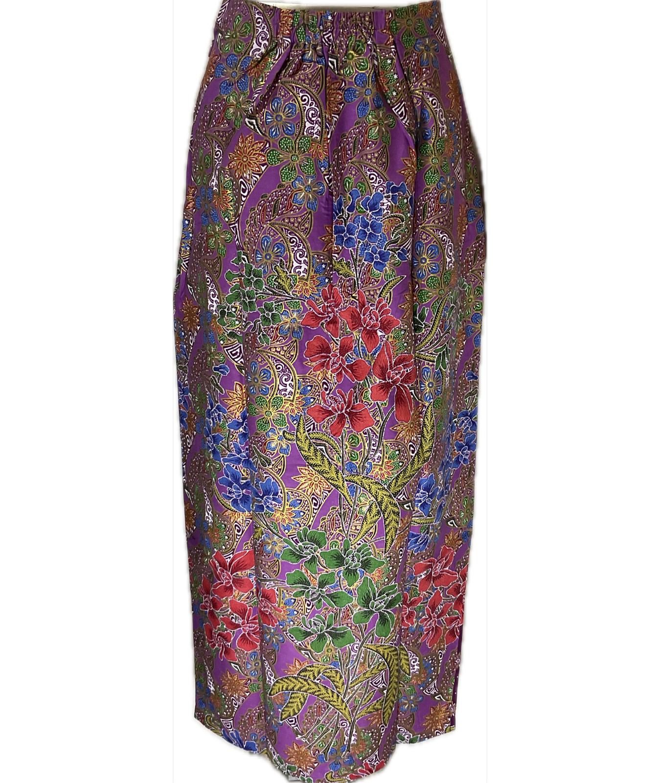 Ladies Batik Sarong LBS-L-PURPLE-333009
