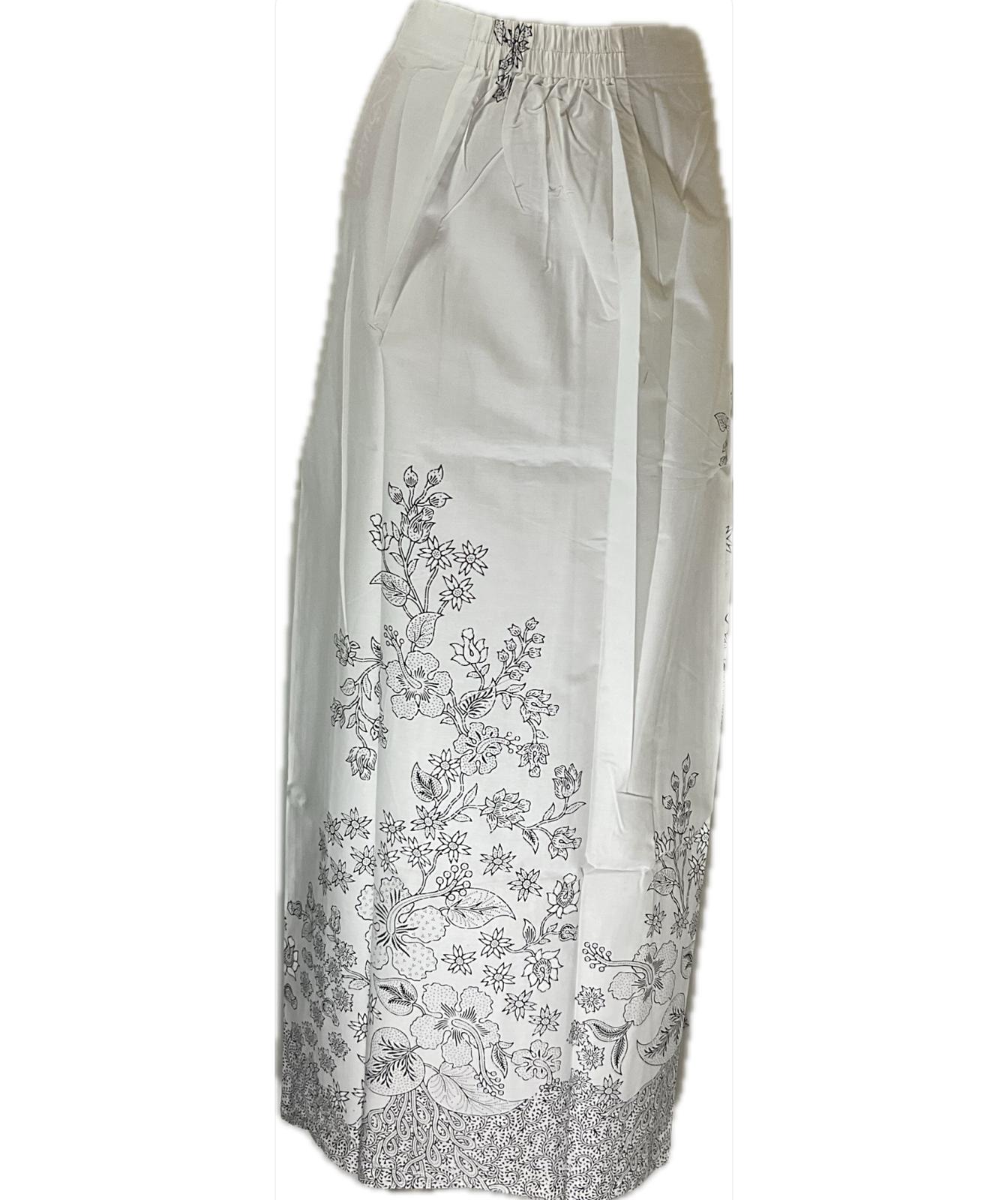 Ladies Batik Sarong LBS-L-WHITE-333013