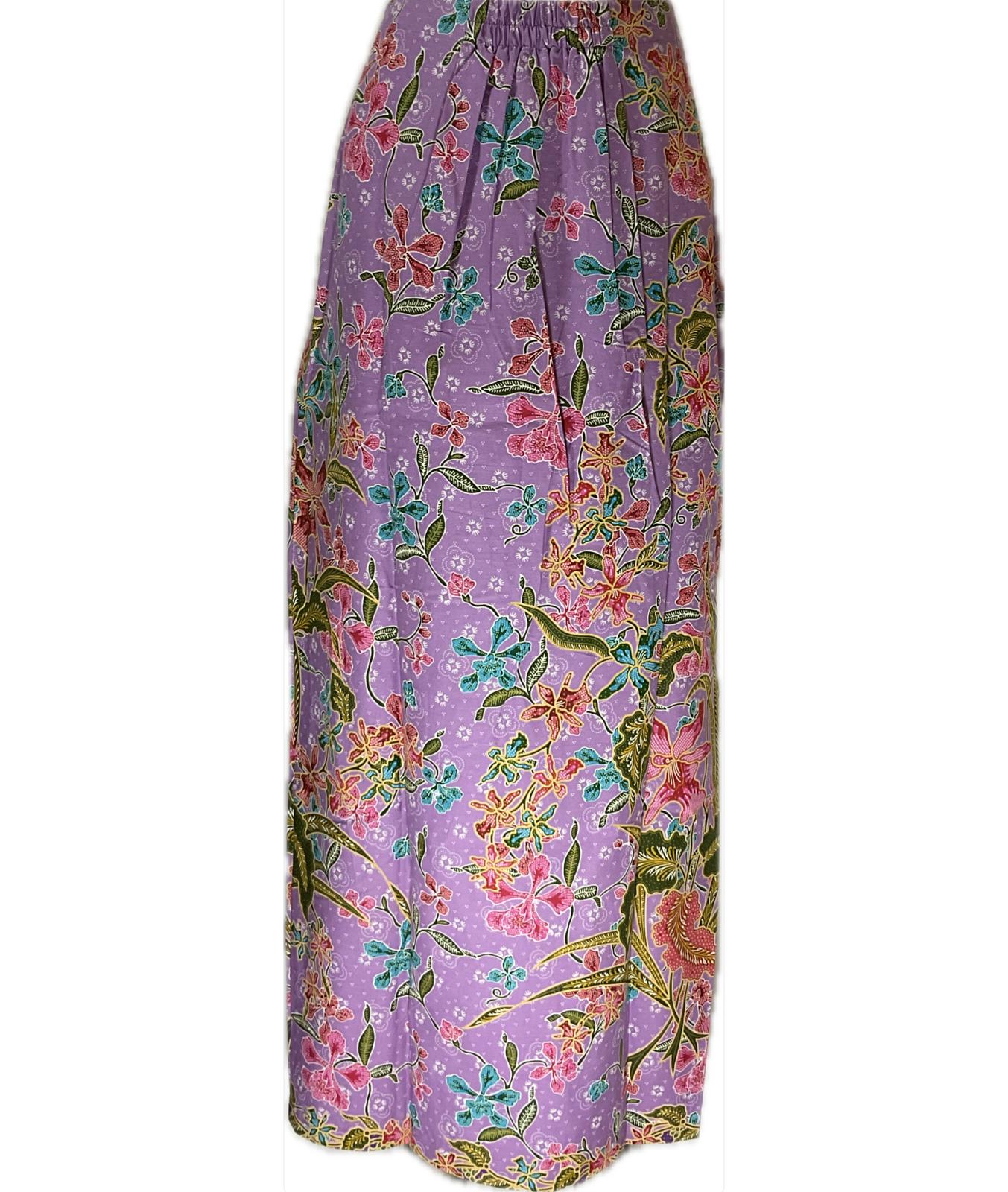 Ladies Batik Sarong LBS-L-PURPLE-333016