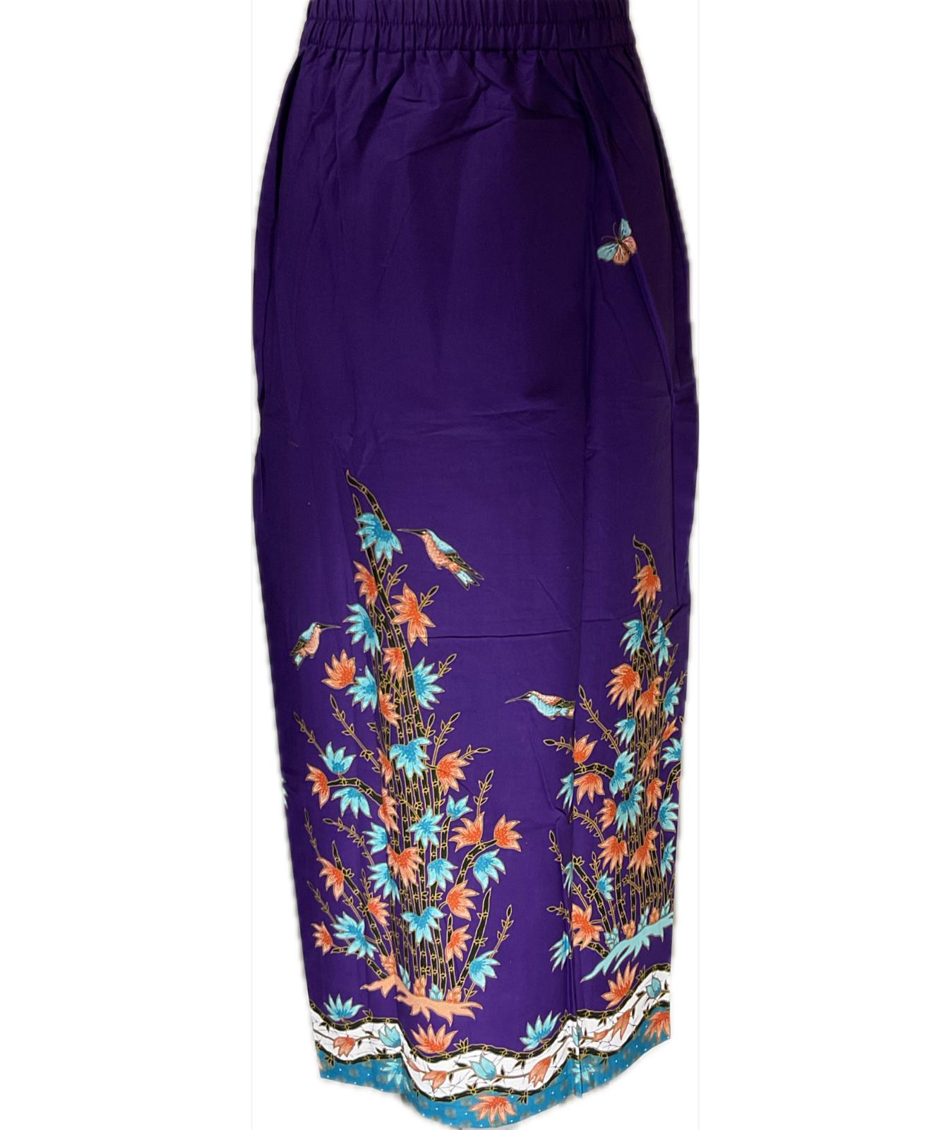 Ladies Batik Sarong LBS-L-PURPLE-333019