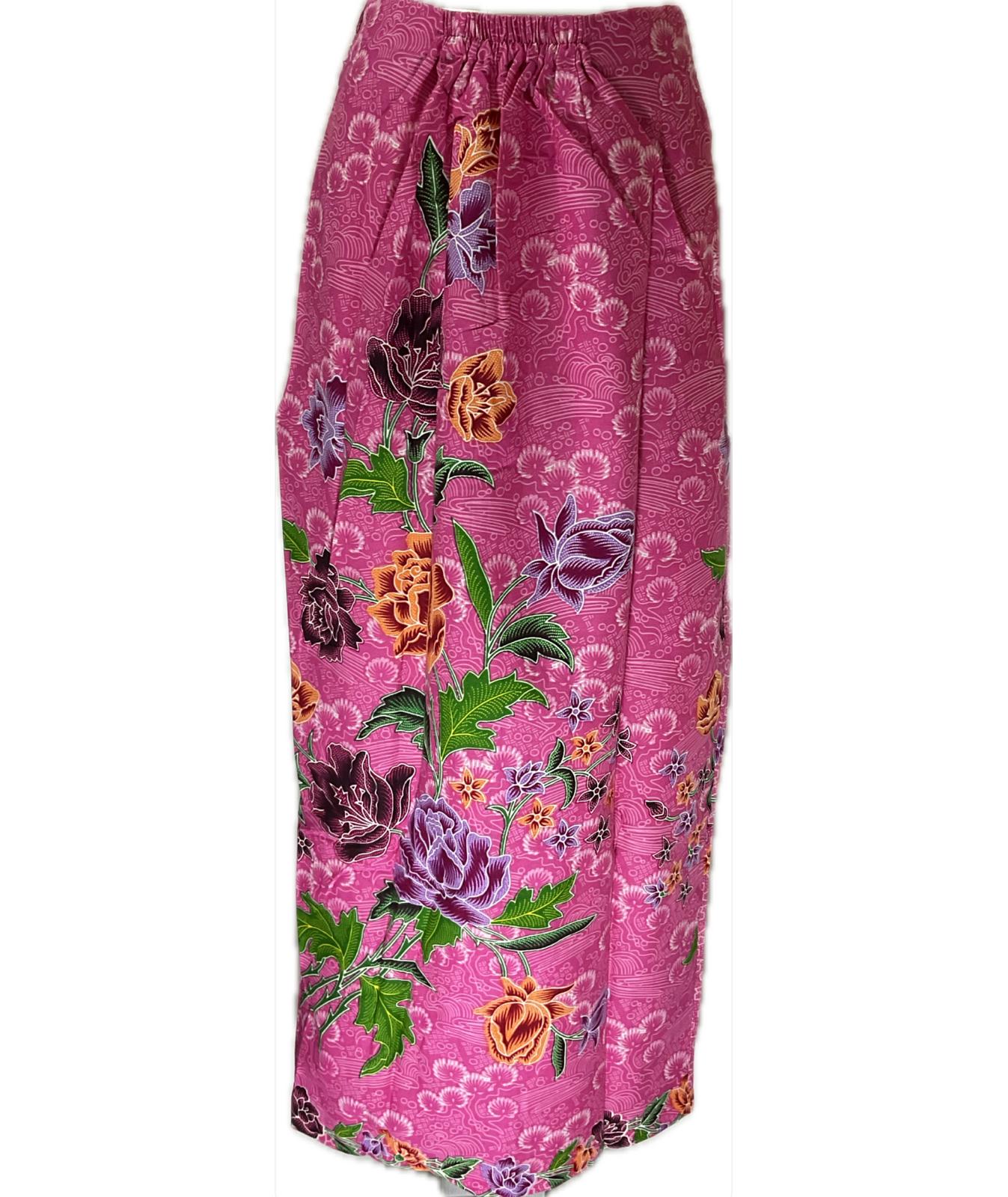 Ladies Batik Sarong LBS-L-PINK-333027