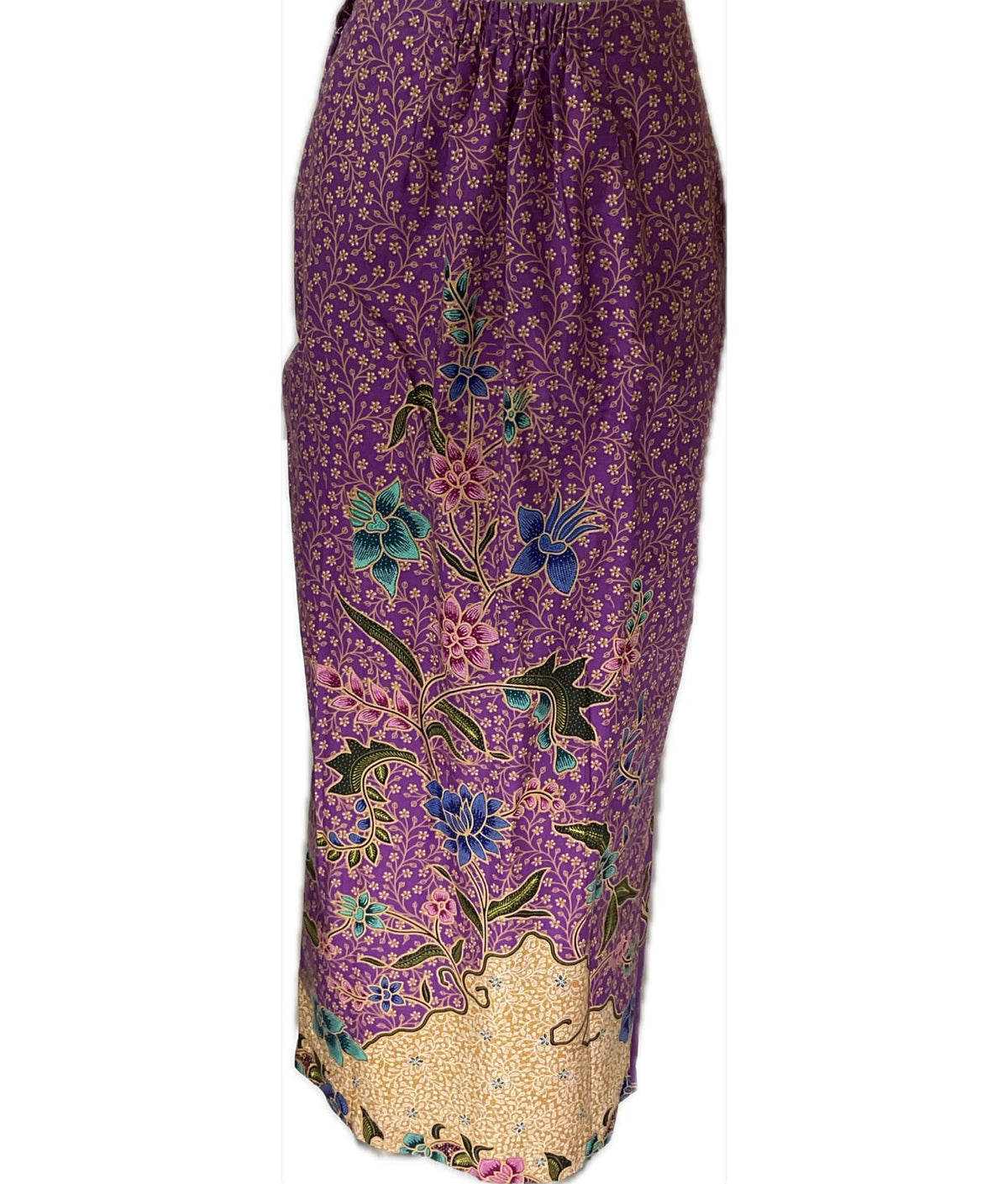 Ladies Batik Sarong LBS-M-PURPLE-33036