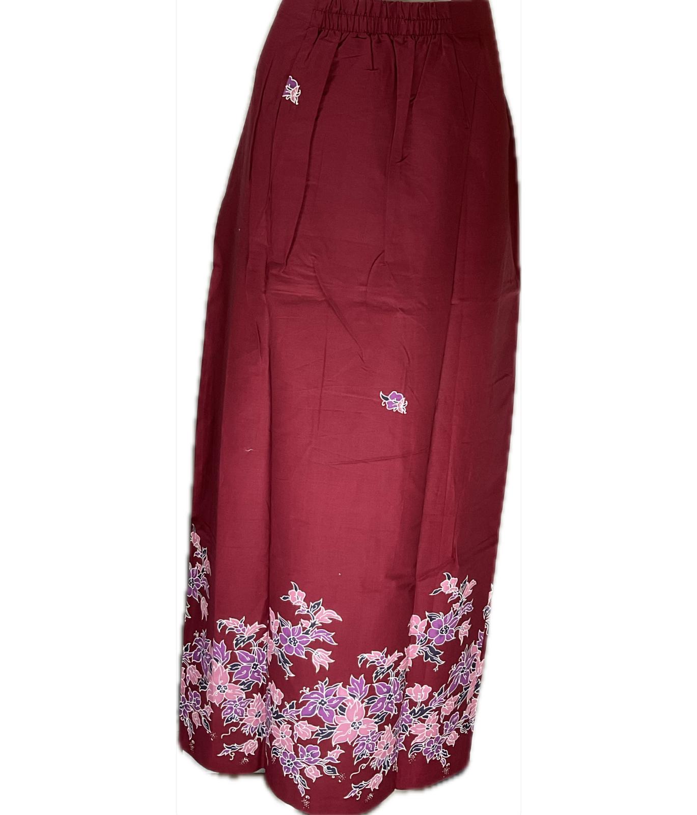 Ladies Batik Sarong LBS-XL-MAROON-3333011