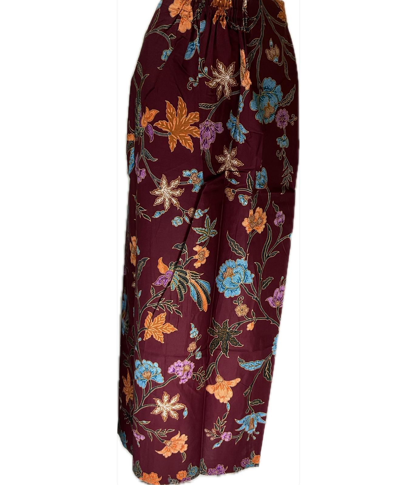 Ladies Batik Sarong LBS-XL-MAROON-3333019