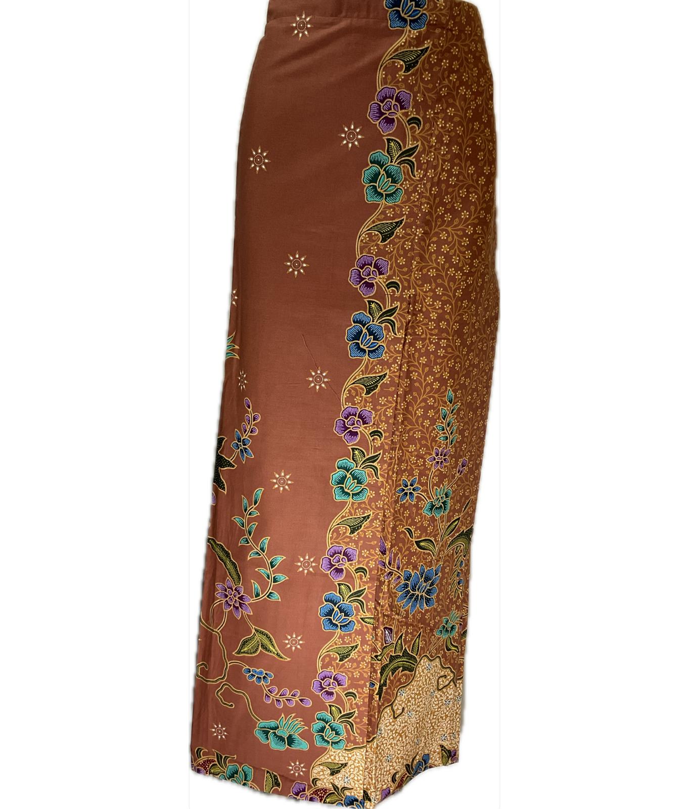 Ladies Batik Sarong LBS-3XL-BROWN-333333006