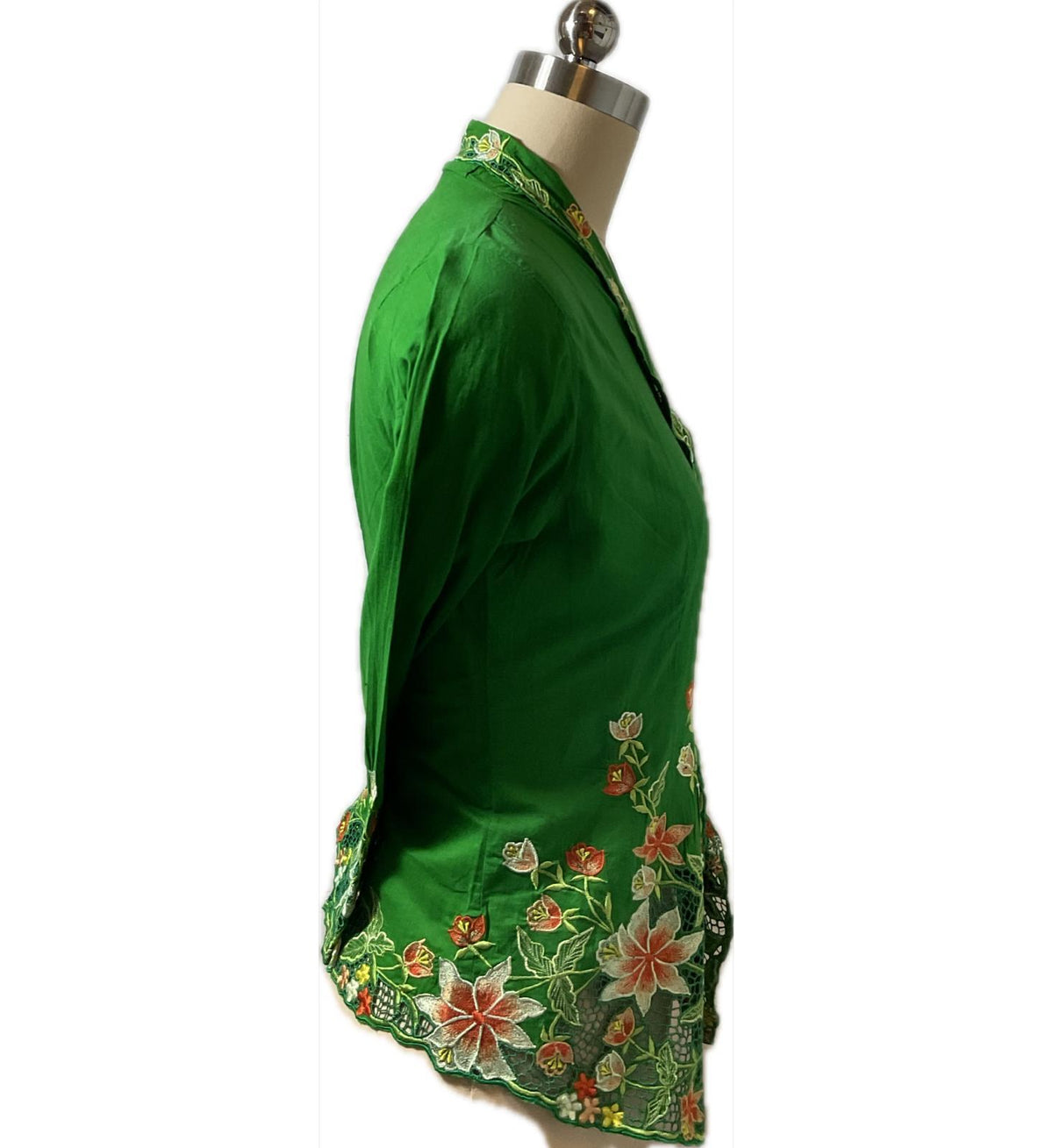Standard Peranakan Top SPT-S-GREEN-A6017