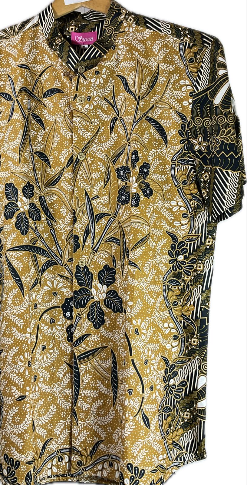 Mens Batik Top MBT-M-BROWN-2004