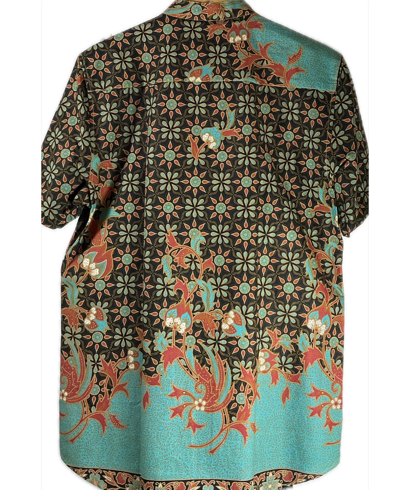 Mens Batik Top MBT-M-BROWN-2005