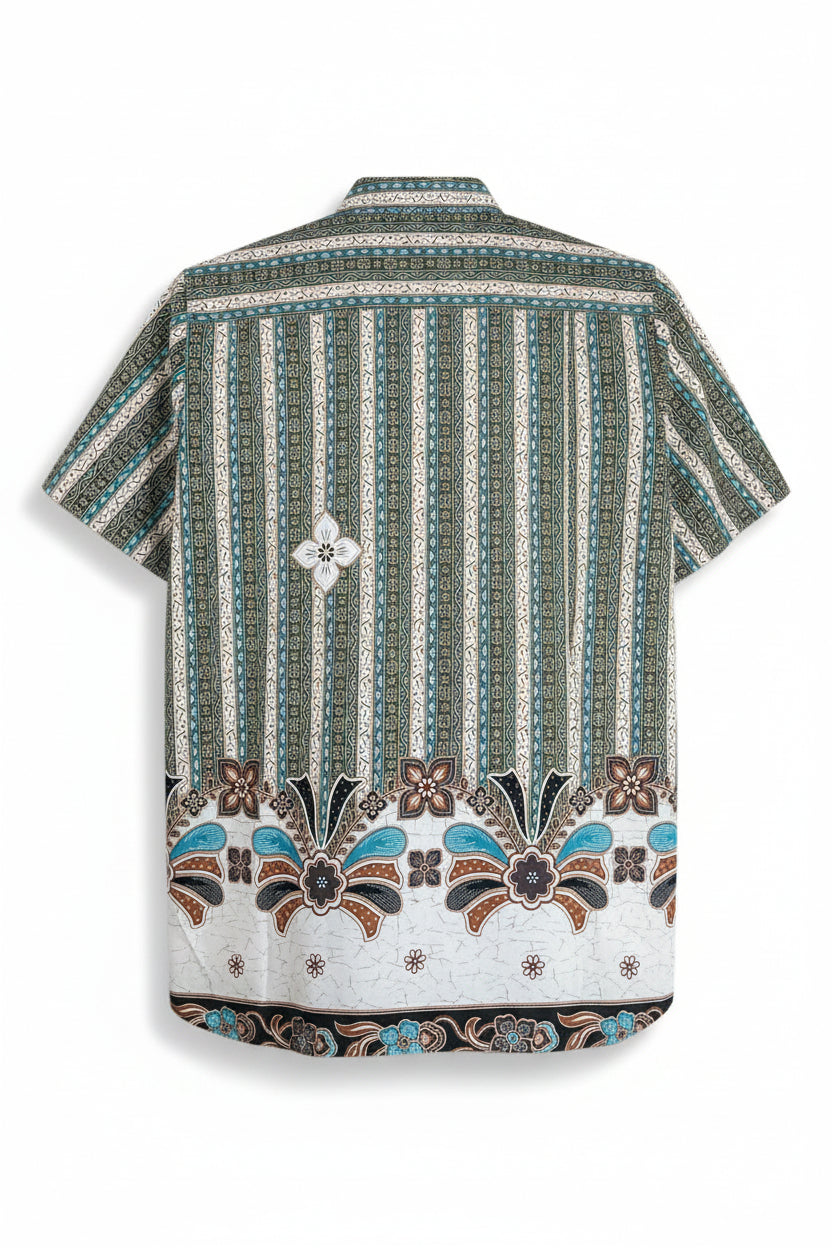 Mens Batik Top MBT-M-BLUE-2002