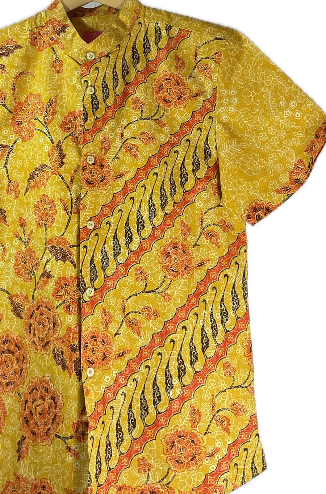 Mens Batik Top MBT-M-YELLOW-2011