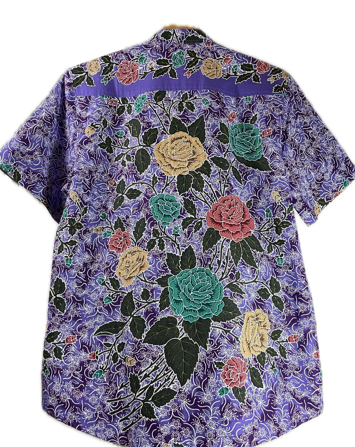 Mens Batik Top MBT-L-PURPLE-22003