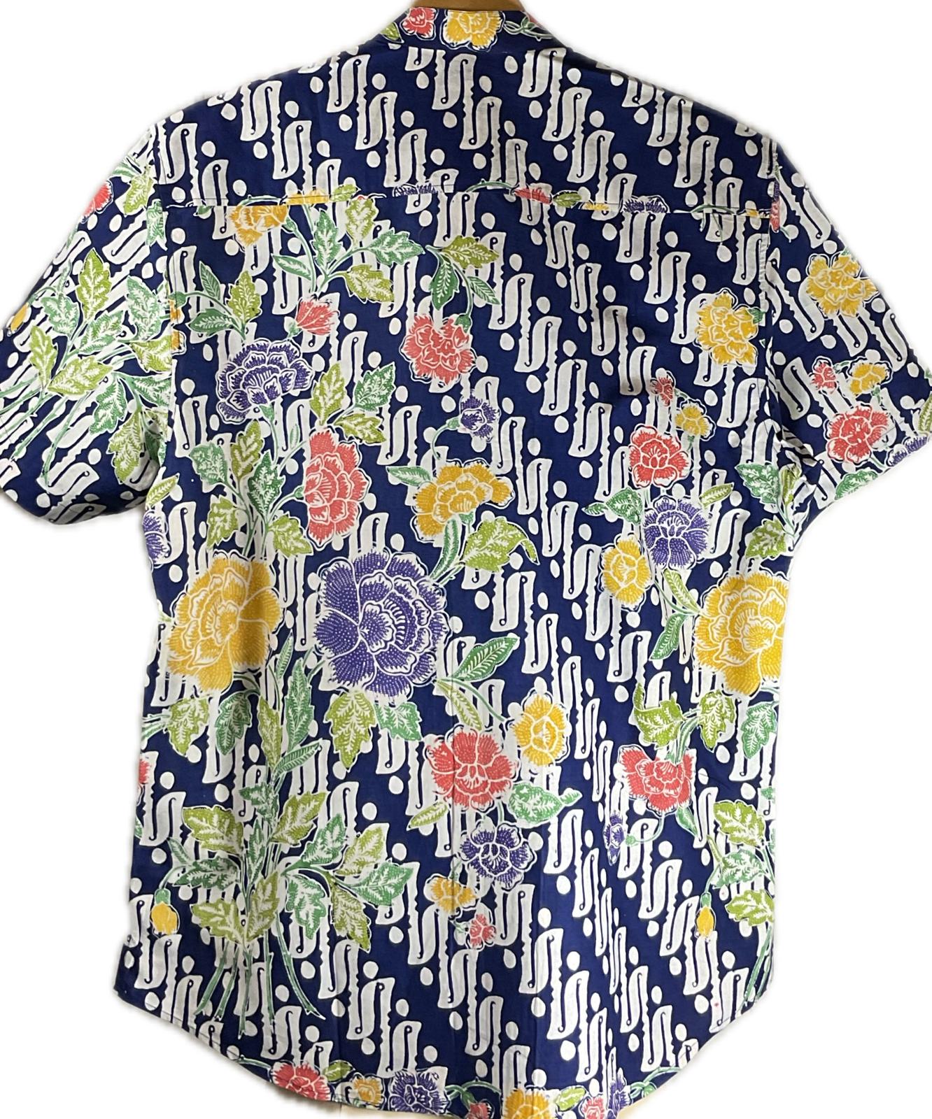 Mens Batik Top MBT-XL-BLUE-222002