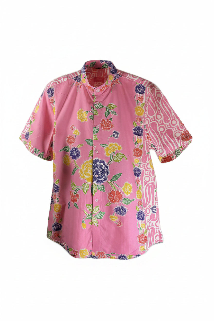 Mens Batik Top MBT-XL-PURPLE-2220011