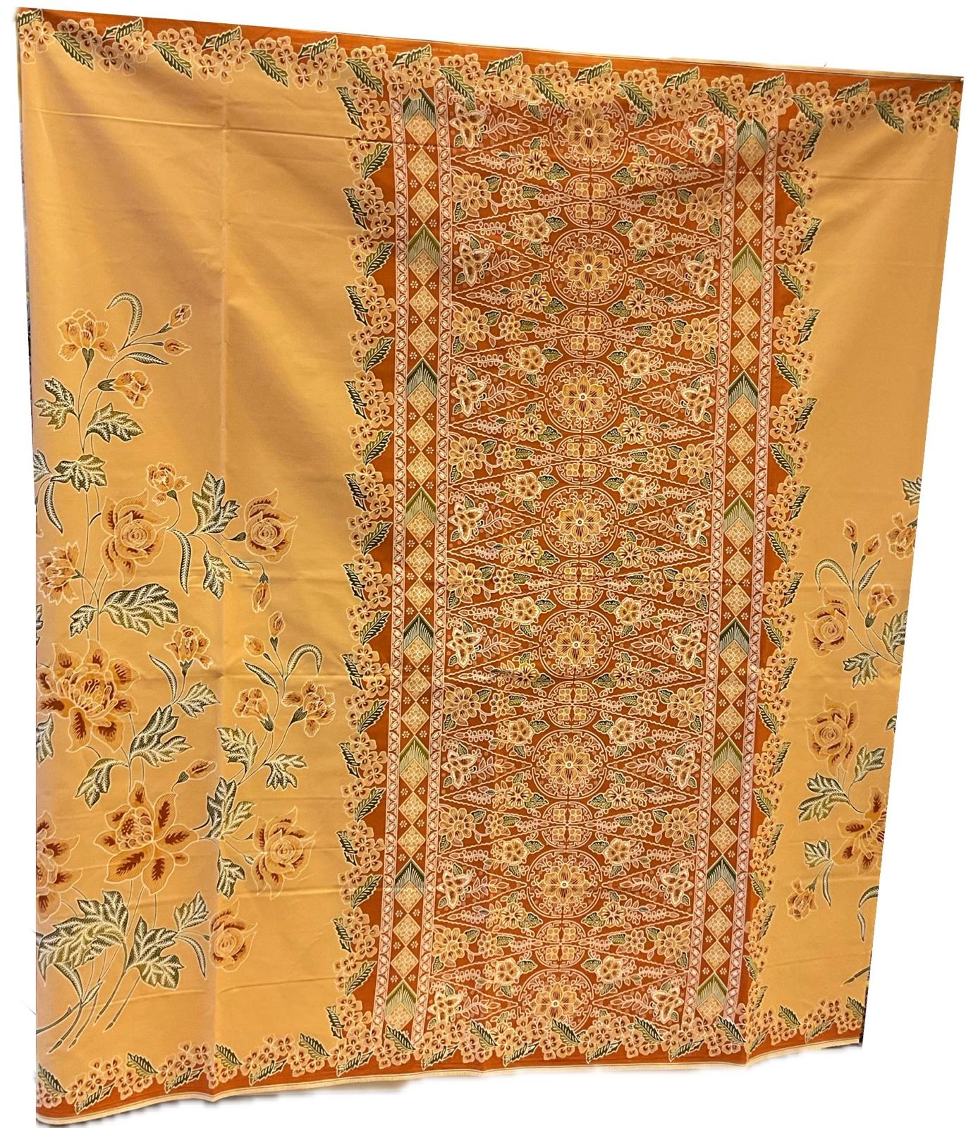Handstamp Batik Fabric HSBF-2M-ORANGE-9096