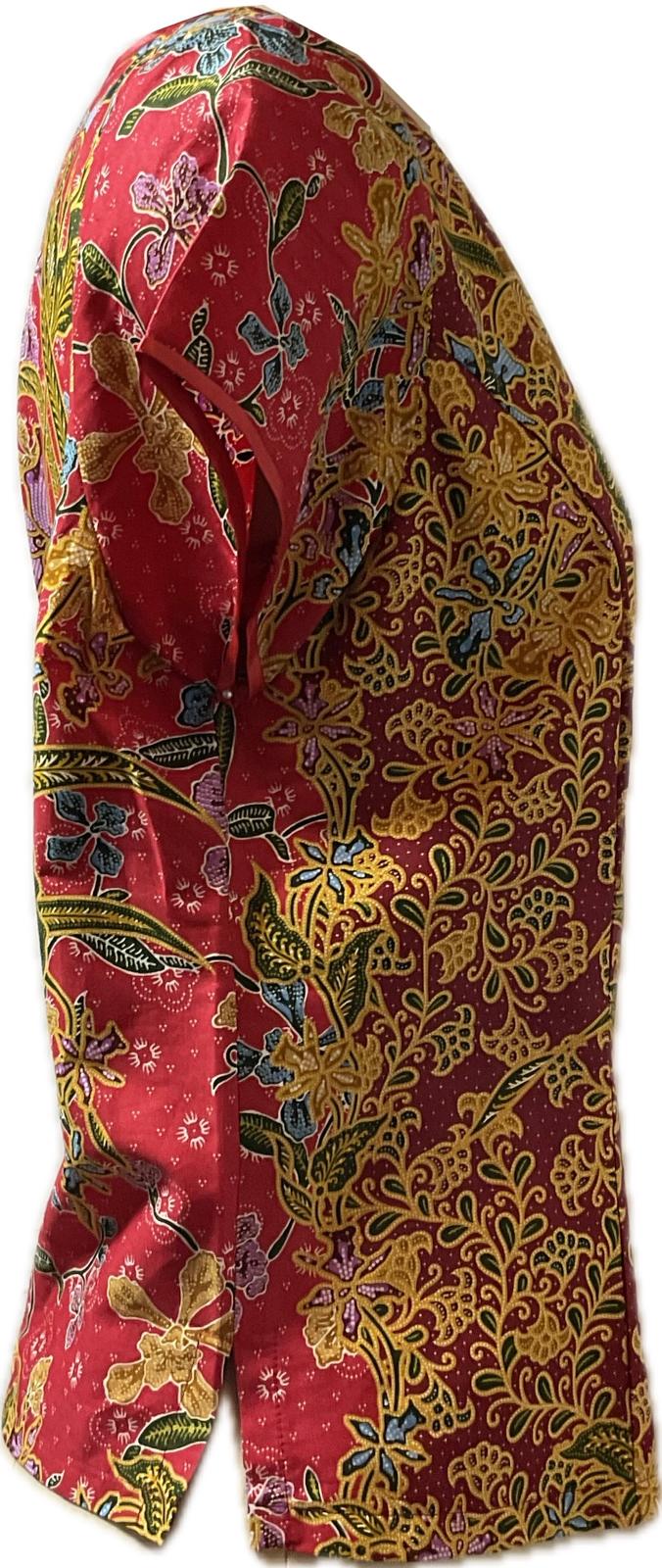 Ladies Batik Top LBT-L-RED-E111001