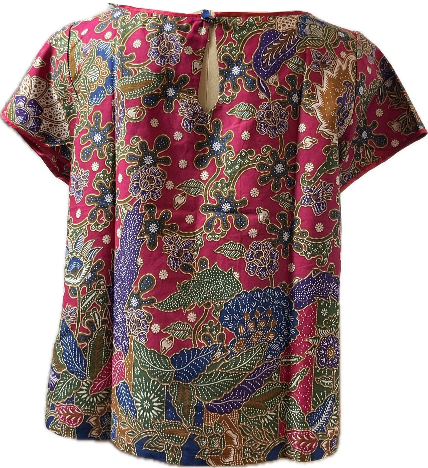 Ladies Batik Top LBT-XL-RED-E1111005
