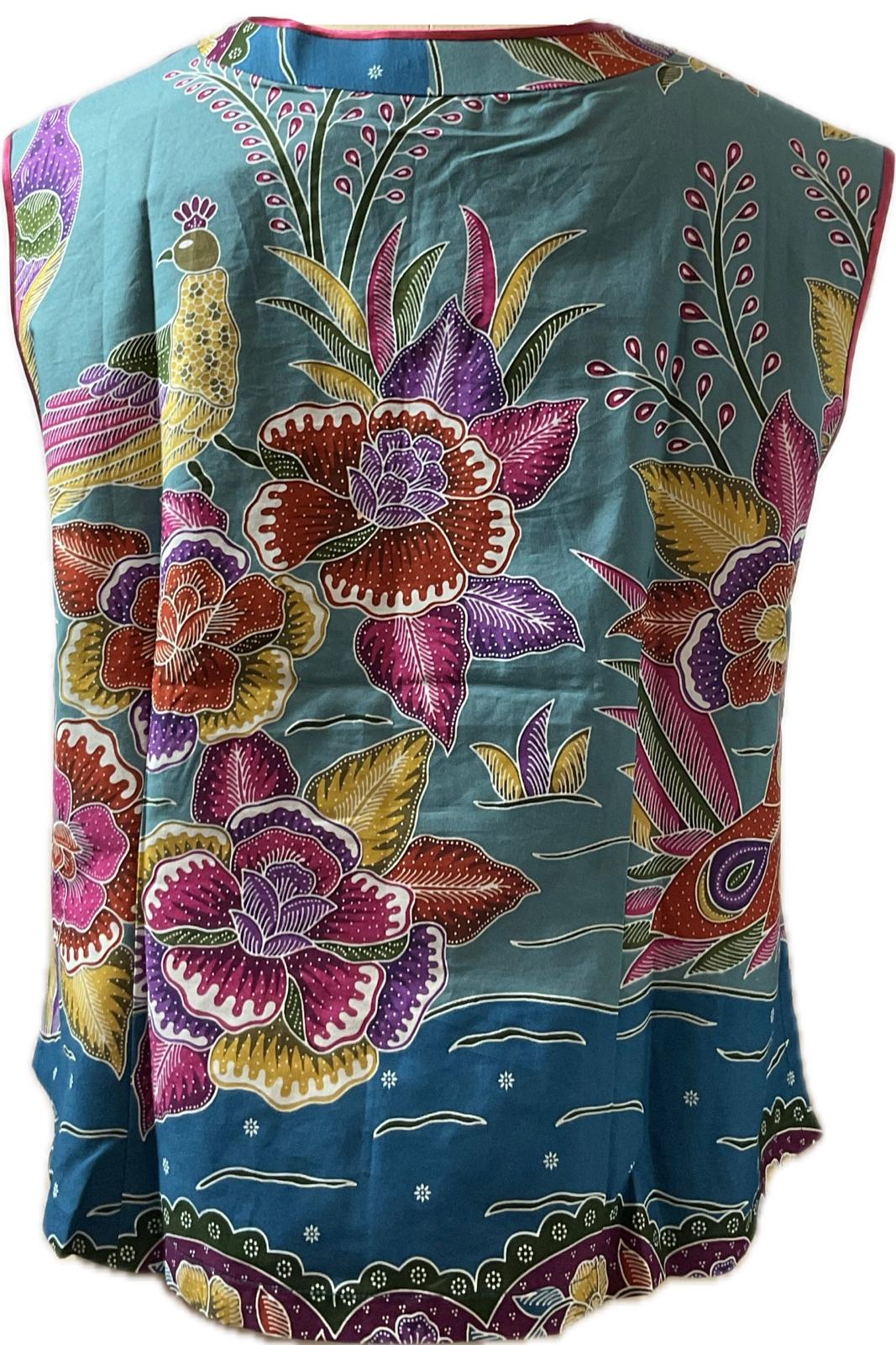 Ladies Batik Top LBT-XXL-RED-F11111003