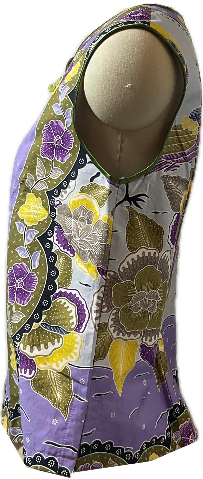 Ladies Batik Top LBT-L-PURPLE-F111001