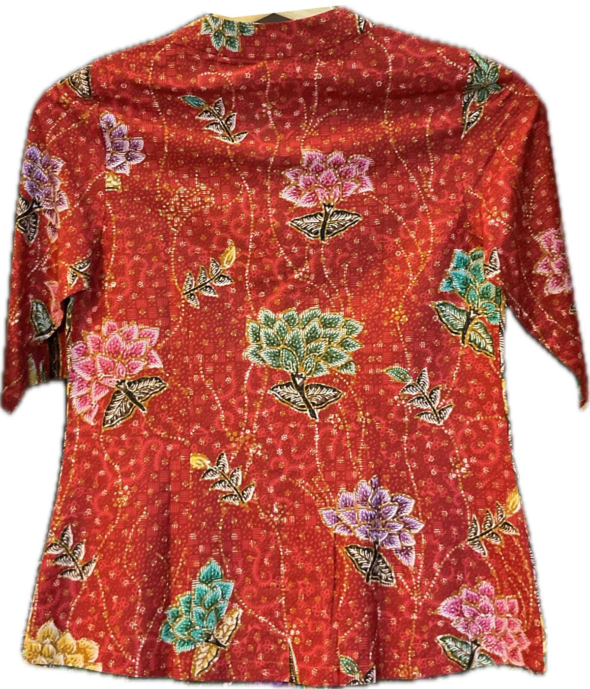 Ladies Batik Top LBT-S-RED-G1002