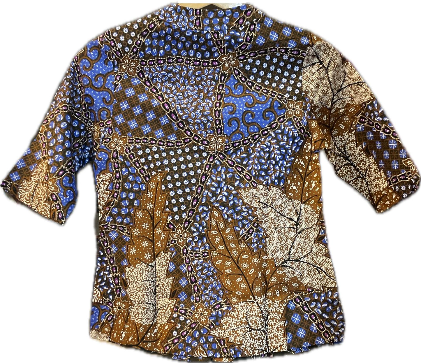 Ladies Batik Top LBT-S-BLUE-G1003