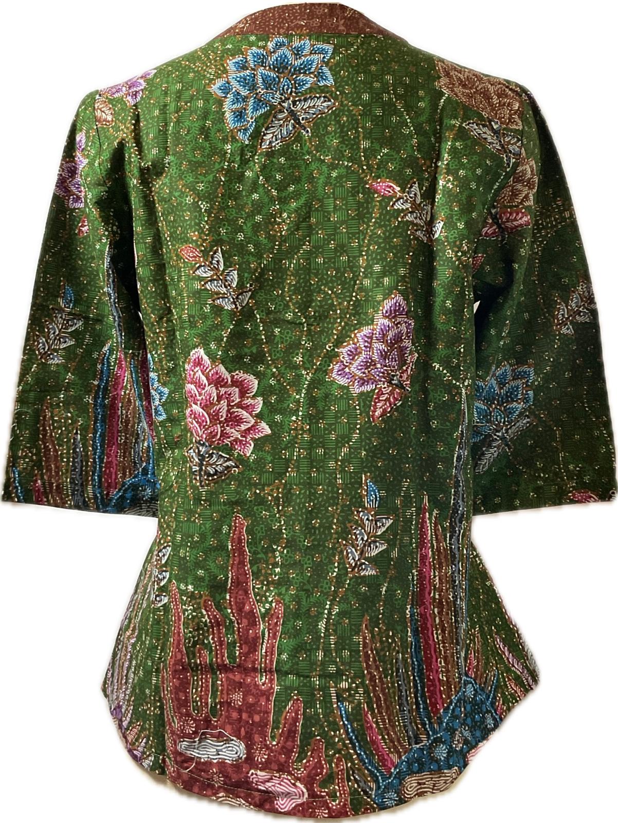 Ladies Batik Top LBT-L-BROWN-G111003